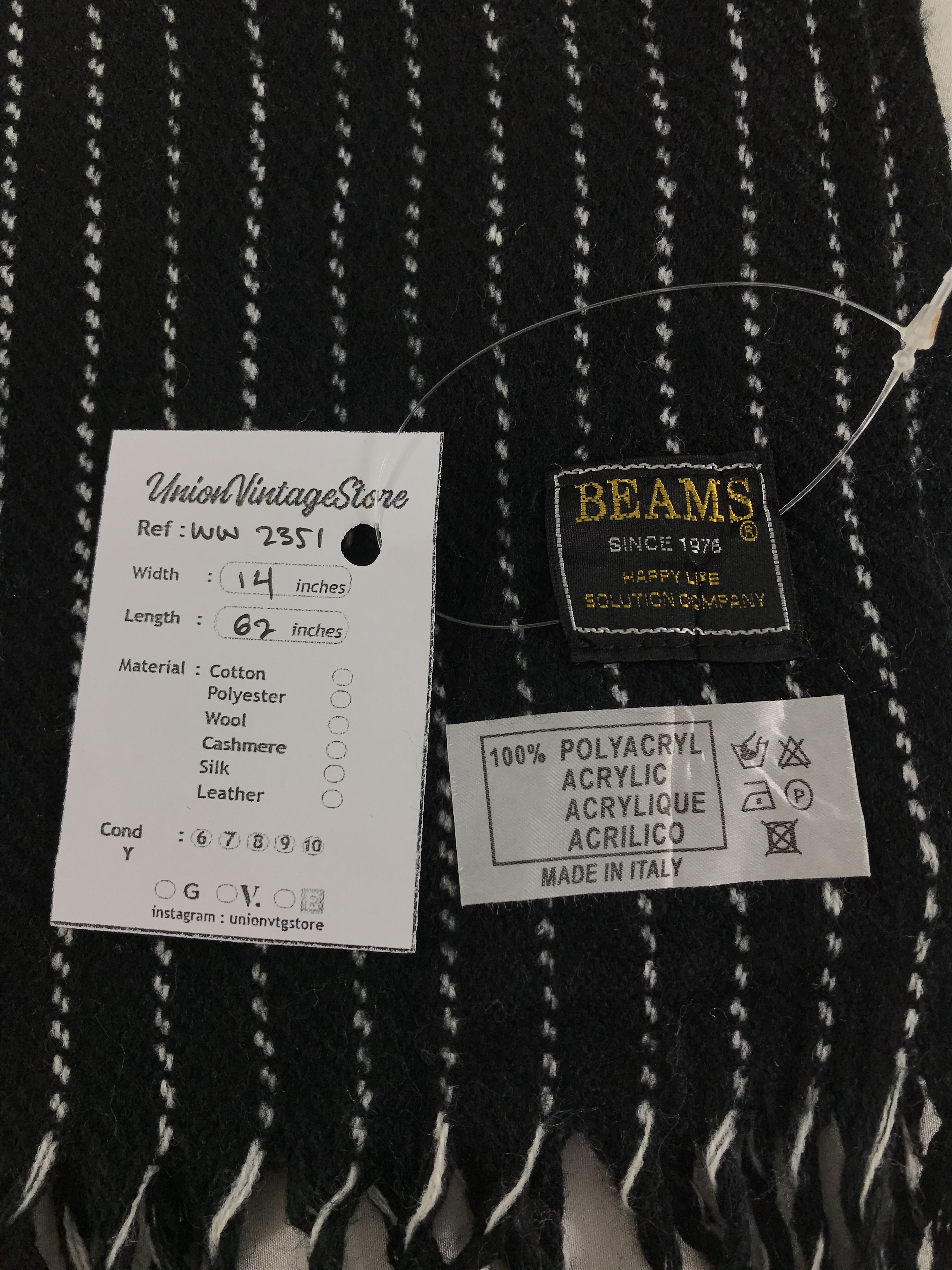 Beams Plus × Vintage Beams Plus Scarf / Muffler / Neckwear - WW2351 Size ONE SIZE - 4 Thumbnail