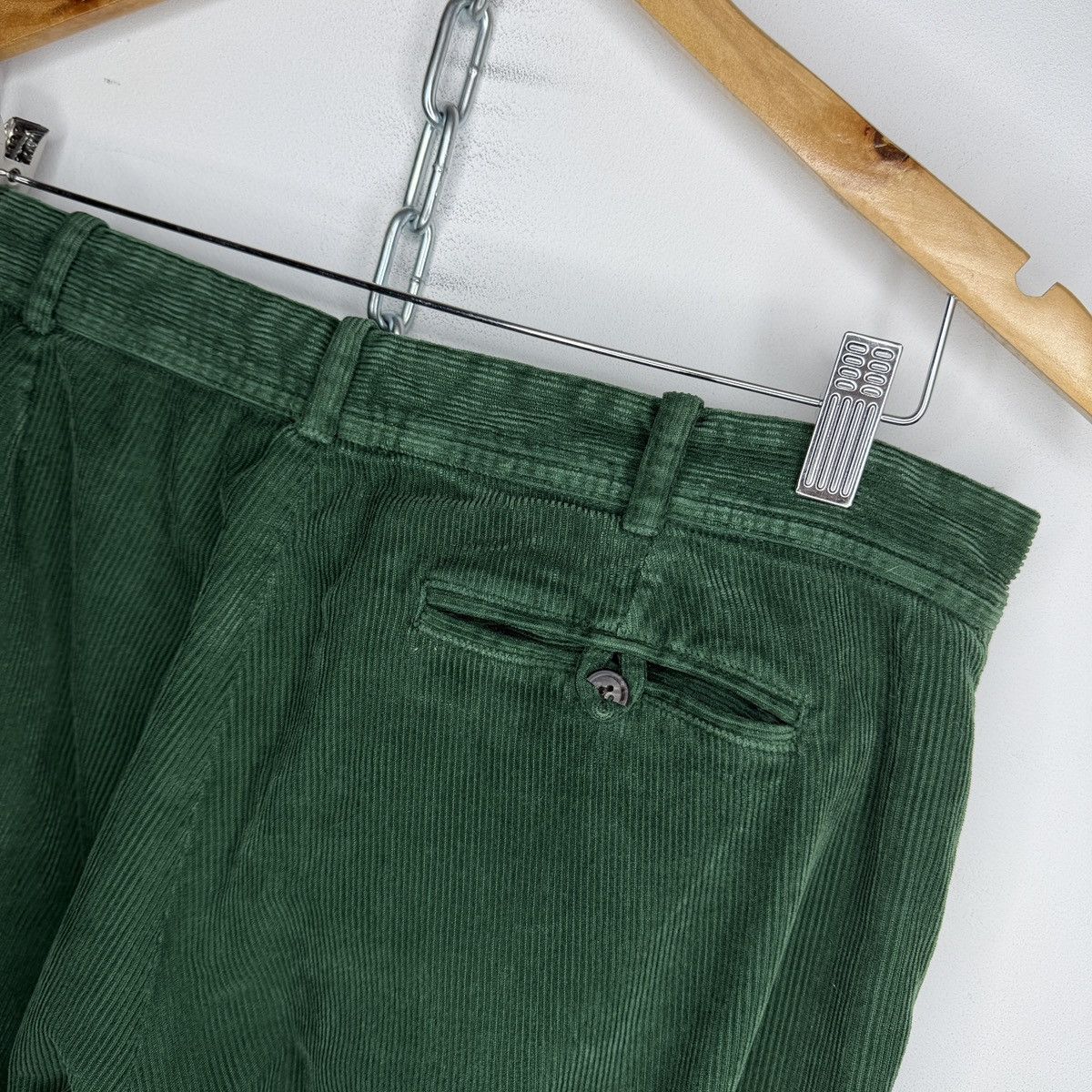Balenciaga Balenciaga Paris Green Corduroy Trousers Size 28" / US 6 / IT 42 - 10 Thumbnail