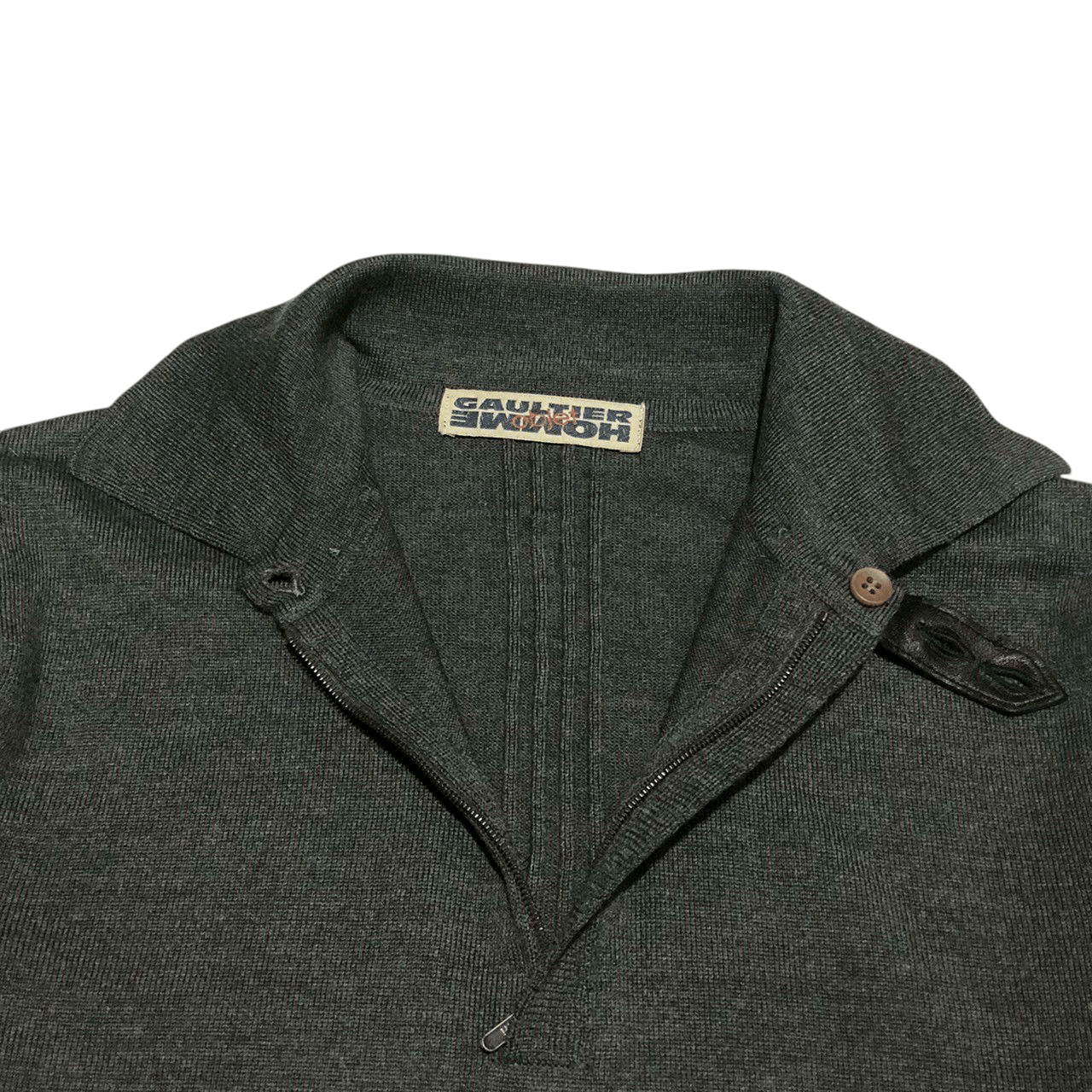 Gaultier Homme Objet Vintage Gaultier Homme Objet Wool Button Pullover Size US M / EU 48-50 / 2 - 4 Thumbnail