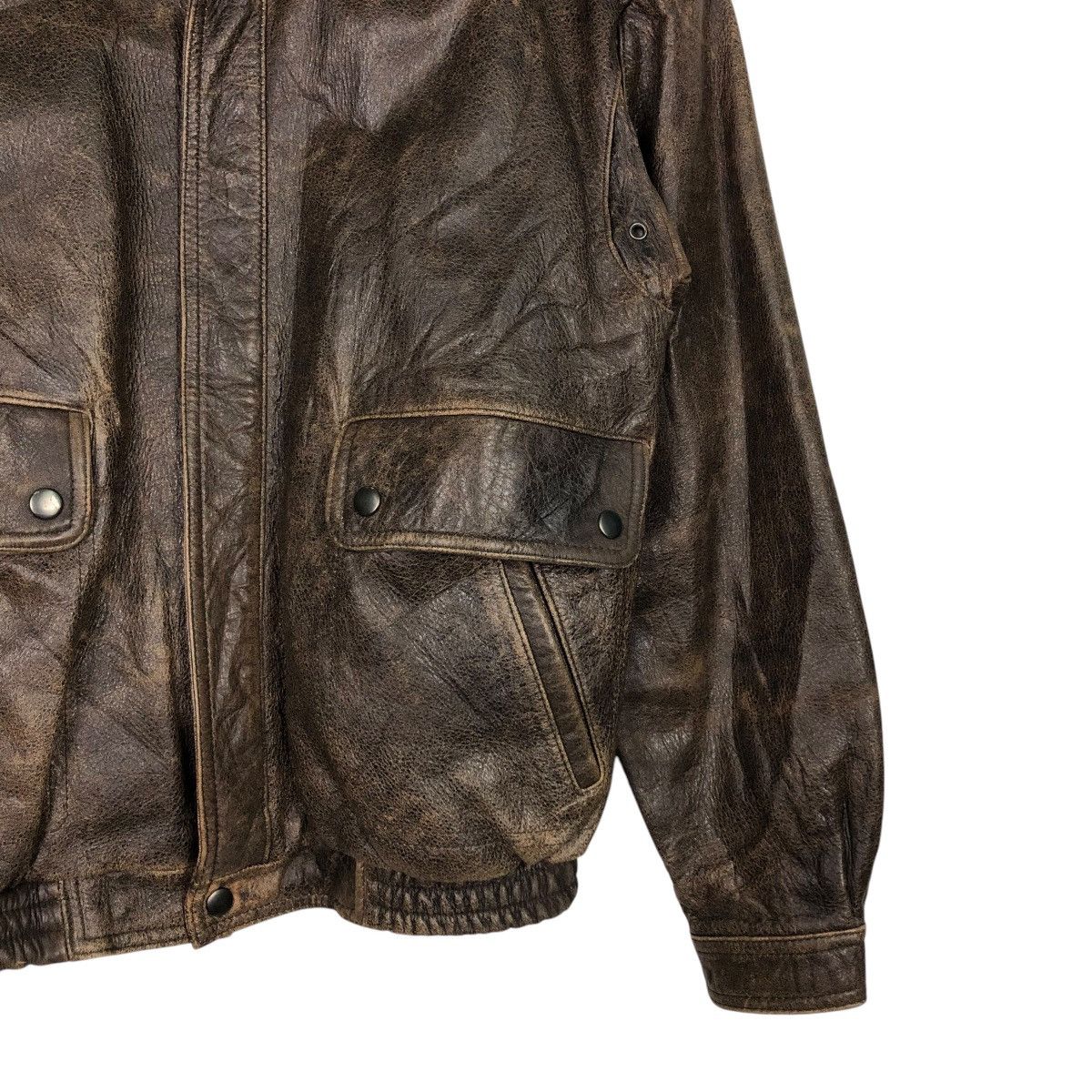 Japanese Brand 🔥VINTAGE LEATHER JACKET UNBRANDED JAPAN ISSEY MIYAKE Size US M / EU 48-50 / 2 - 7 Thumbnail