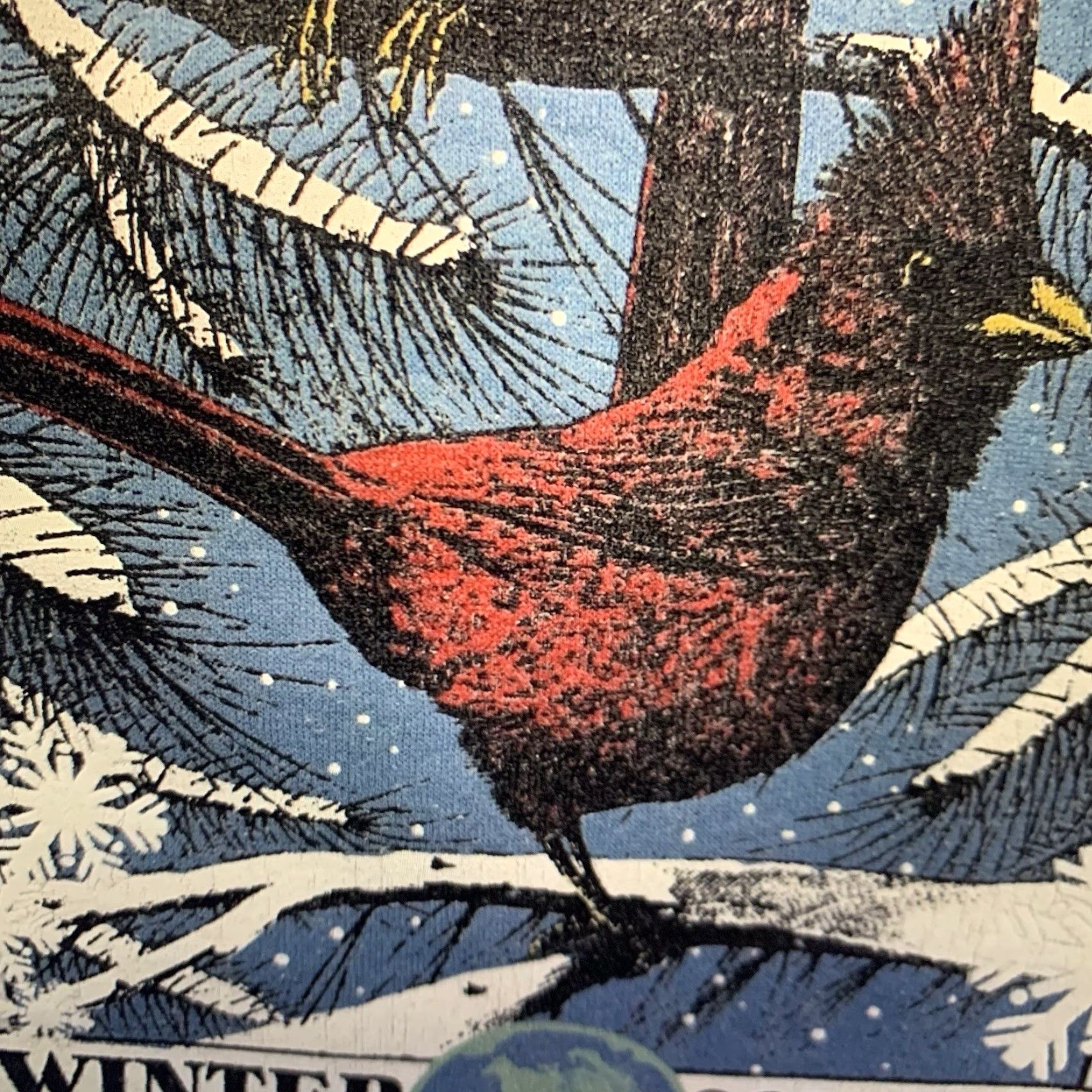 Vintage Vintage Nature Sweatshirt Cardinals Winter Solstice Adult XL Heavyweight 90s Size US XL / EU 56 / 4 - 5 Thumbnail
