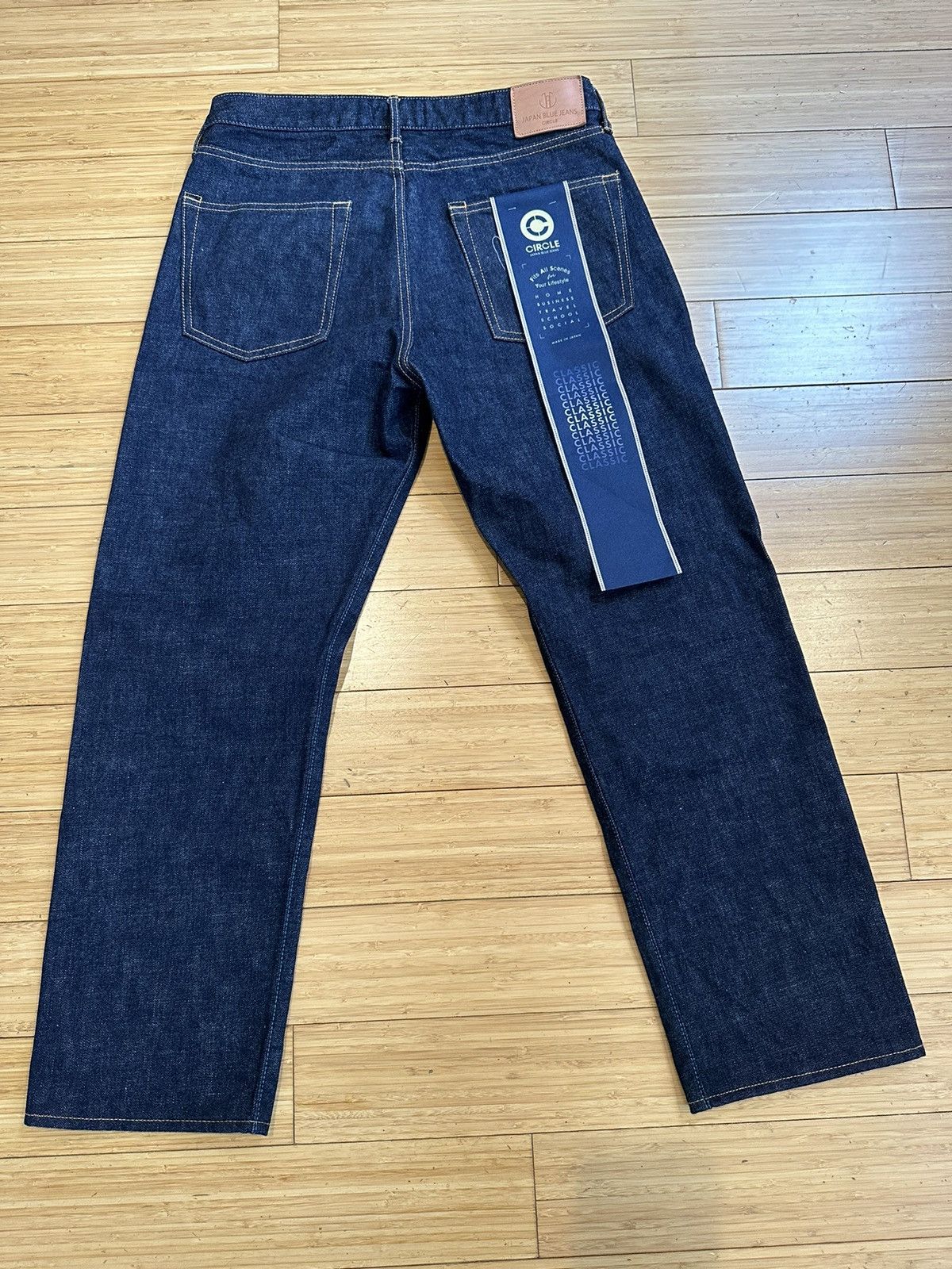 image of Japan Blue Jeans Circle J401 Size 32 in Navy, Men's