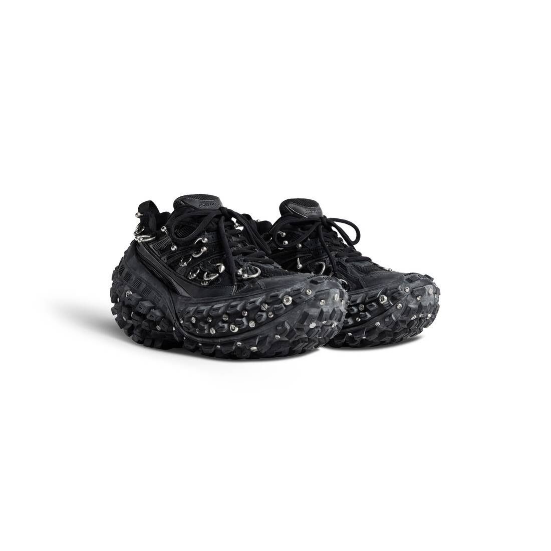 Balenciaga o1w1db10625 Bouncer Screw Sneakers With Piercings in Black Size US 5 / IT 35 - 2 Thumbnail