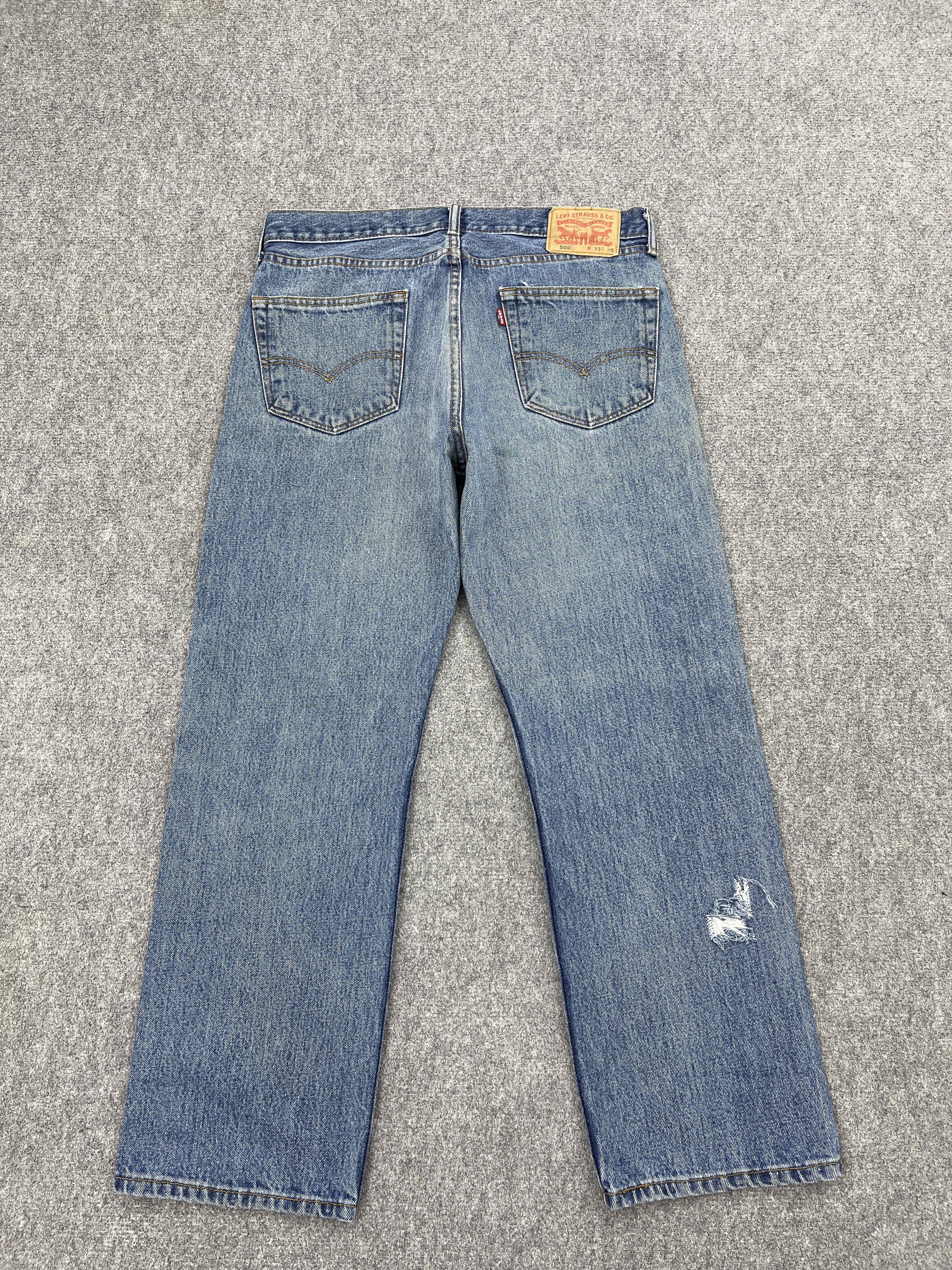 Levi's Vintage Levis 505 Lightwash Jeans DP2567 Size US 31 - 3 Thumbnail