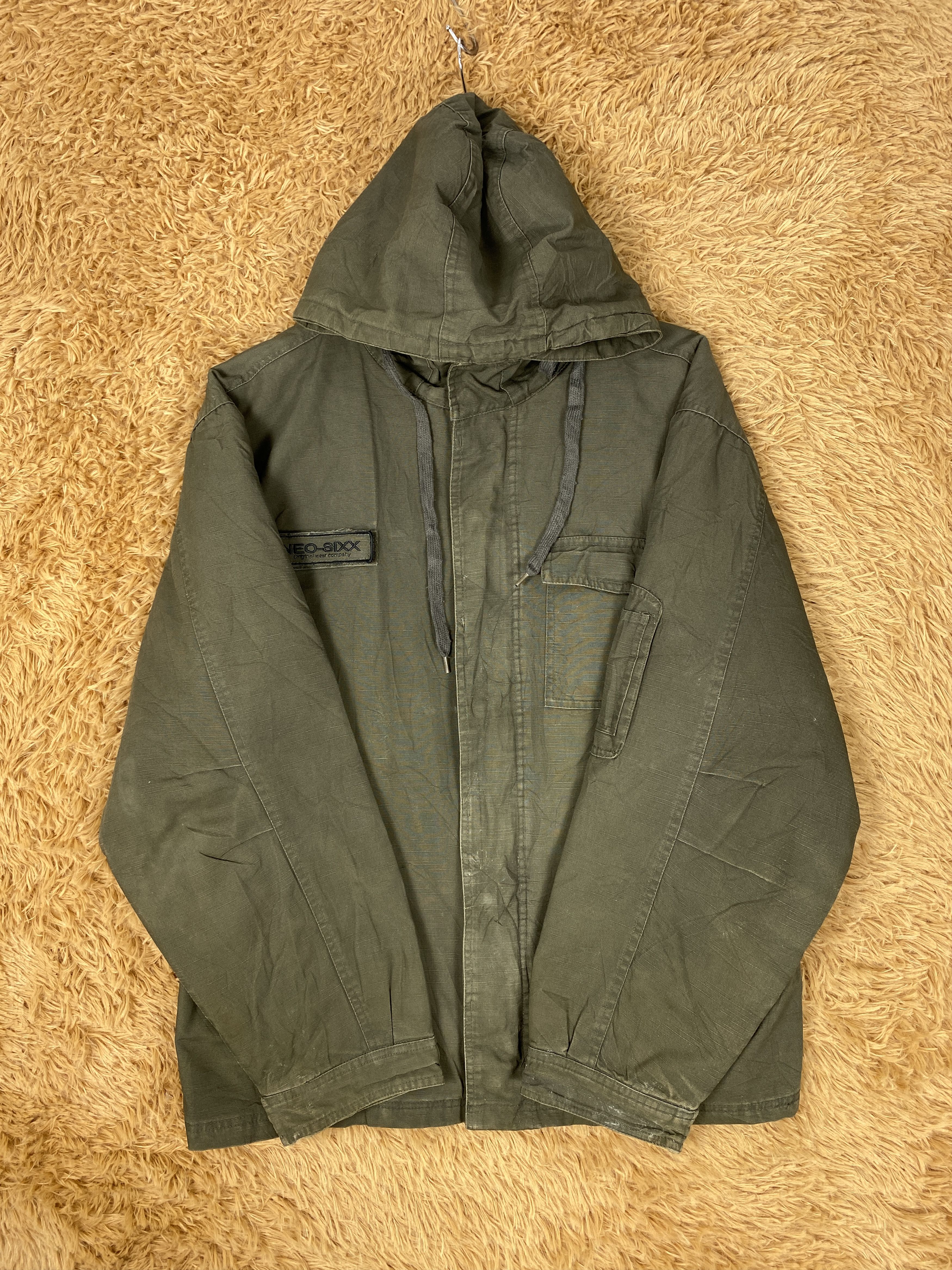 Japanese Brand Vintage Neo-Sixx Hoodie Quilted Lining Jacket J2096 Size US M / EU 48-50 / 2 - 6 Thumbnail