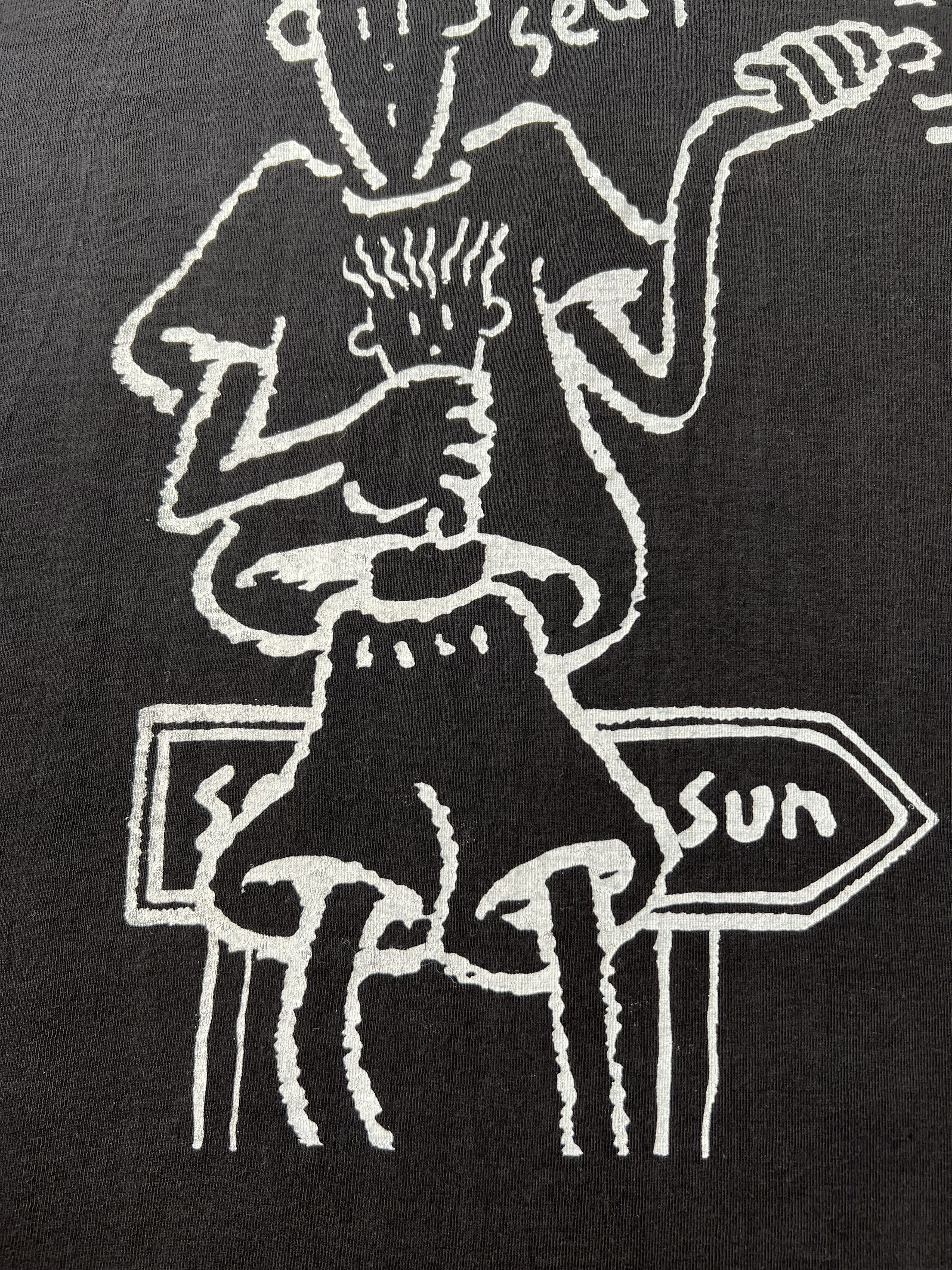Cartoon Network Vintage 90s Fido Dido Sea Sun Cartoon Black T-shirt Size US XL / EU 56 / 4 - 5 Thumbnail