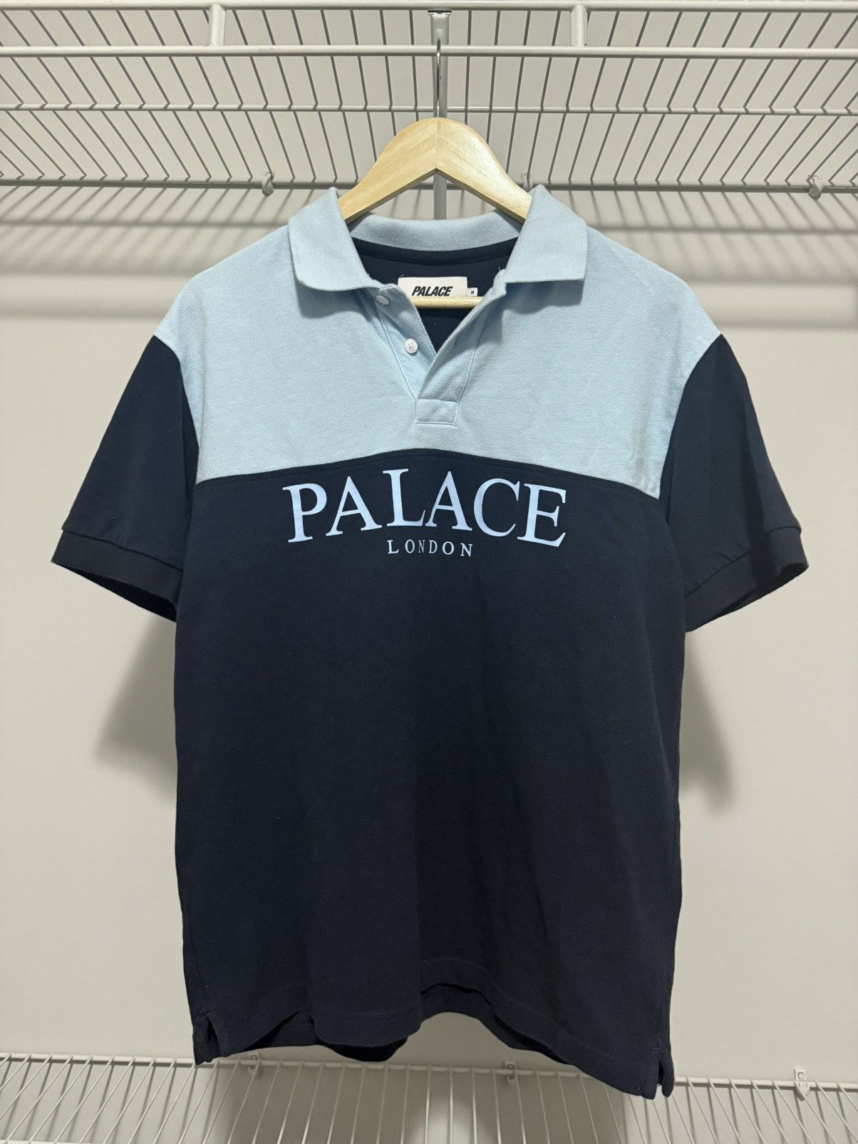 Palace Palace patterned knit zip polo | Grailed