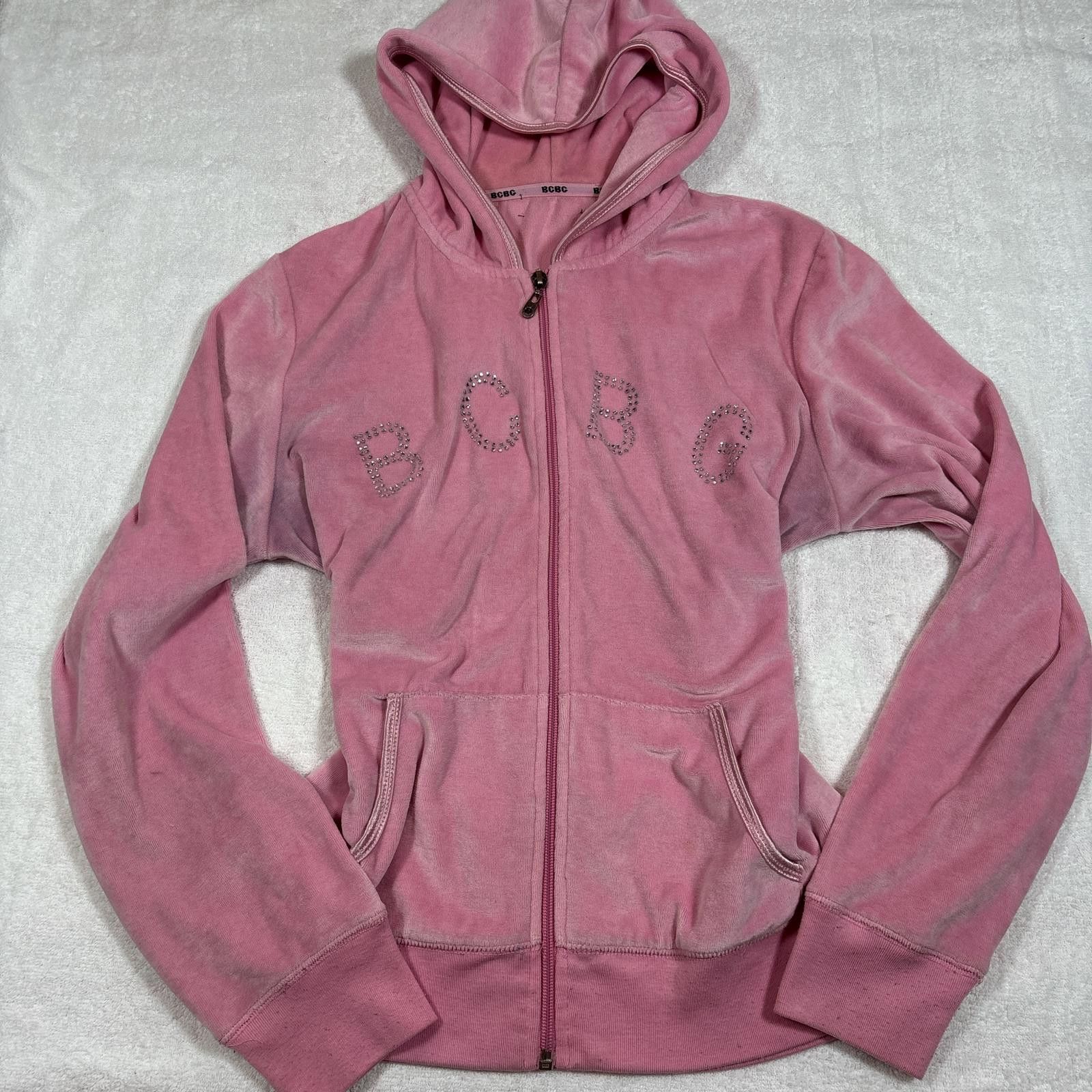 Bcbgmaxazria y2k pink BCBG bedazzled zip up Size M / US 6-8 / IT 42-44 - 1 Thumbnail