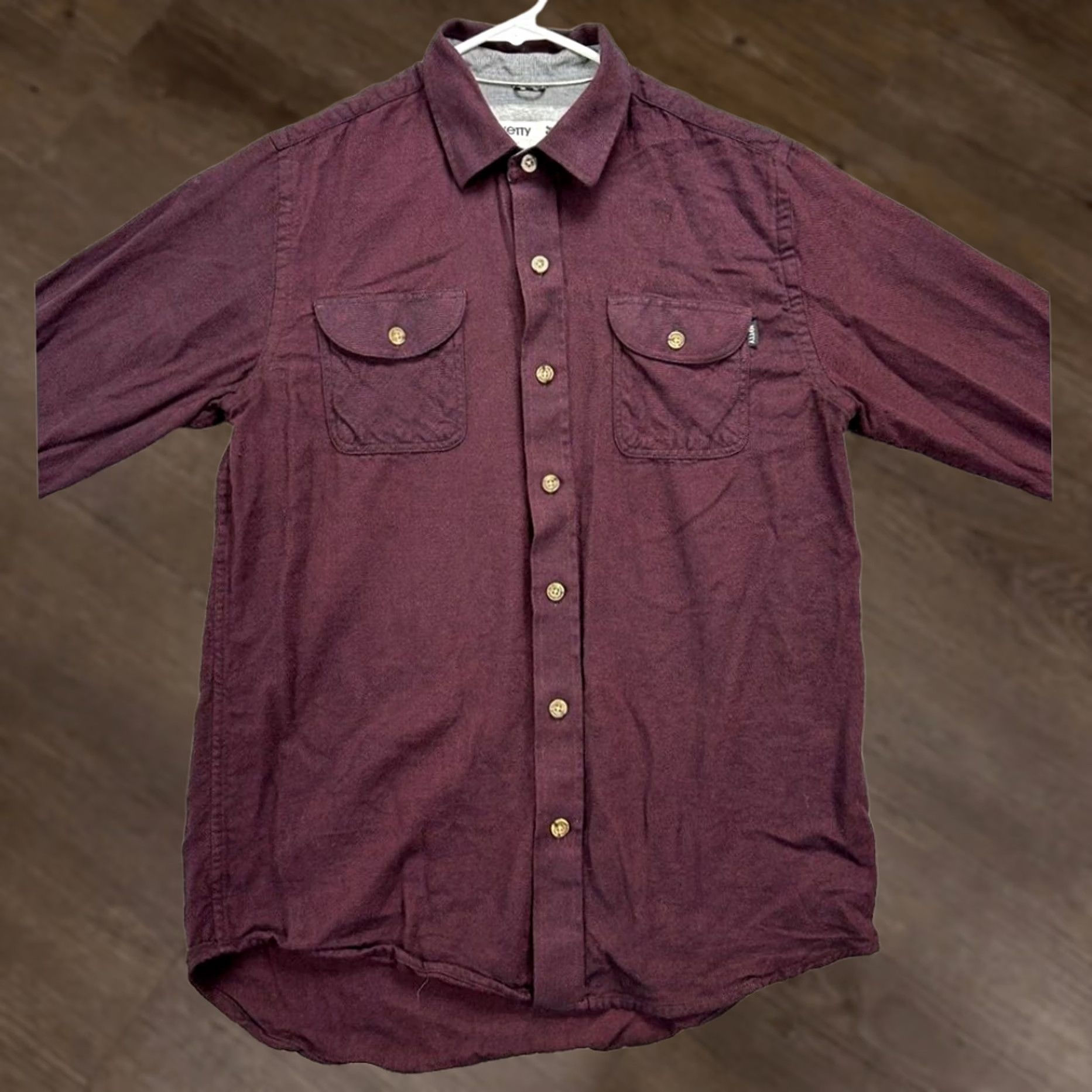 Vintage Jetty Flannel Shirt Adult Small Maroon Button Up Long Sleeve Mens Size US S / EU 44-46 / 1 - 1 Thumbnail