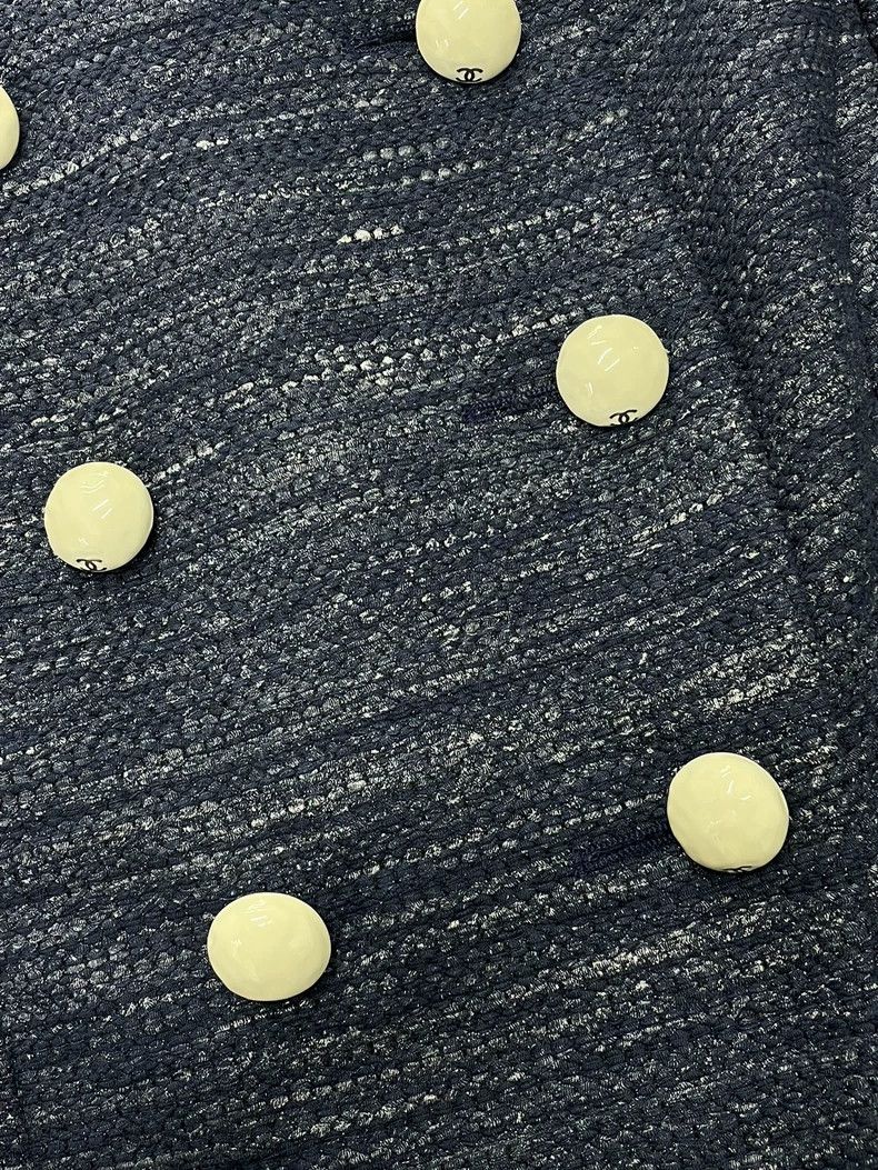 Chanel chanel Blue double-breasted jacket Size XXS / US 00 / IT 34 - 2 Thumbnail