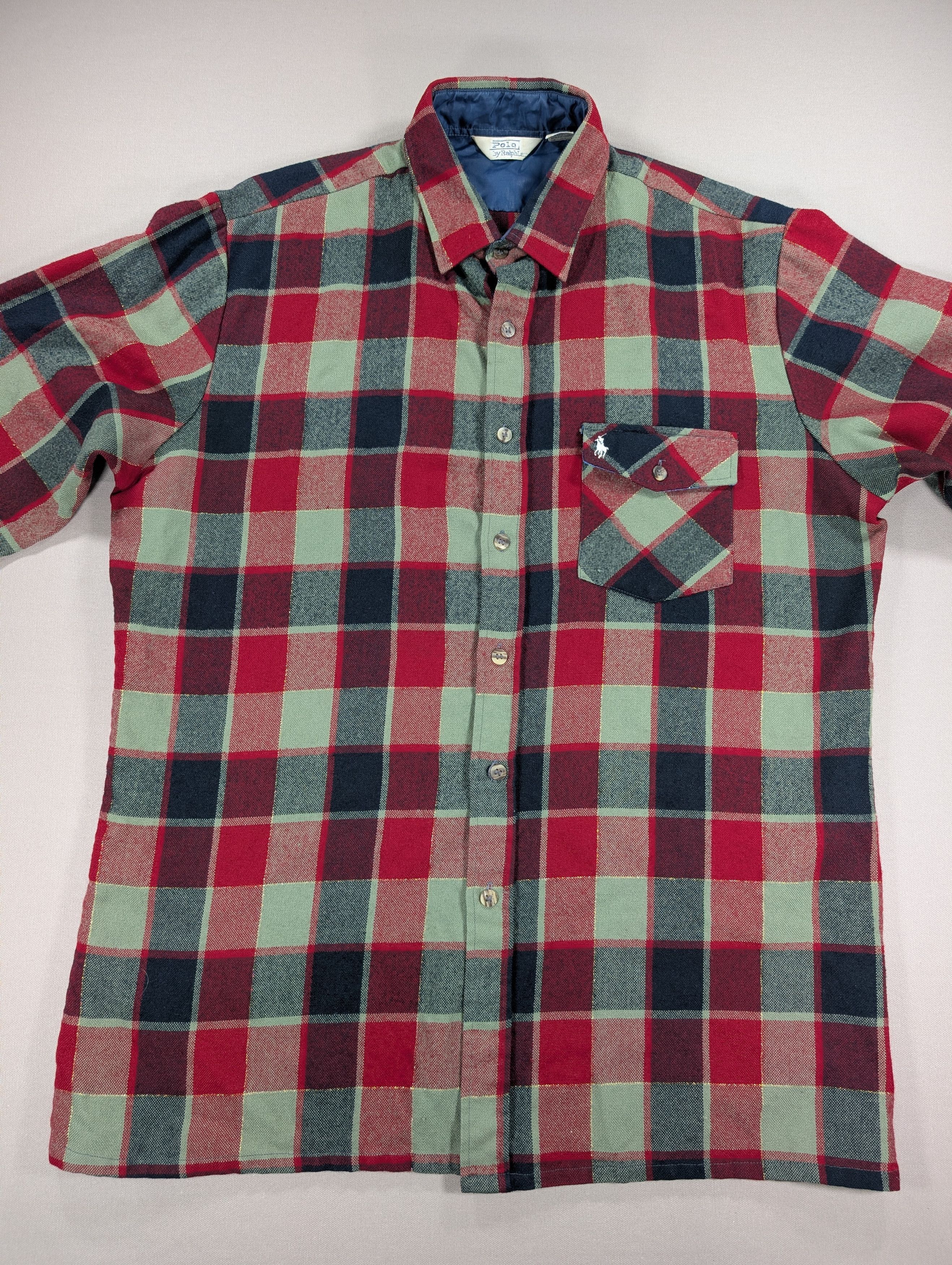 Ralph Lauren Rare Vintage Polo Ralph Lauren Shacket Wool Plaid Korea 80s Size US L / EU 52-54 / 3 - 3 Thumbnail