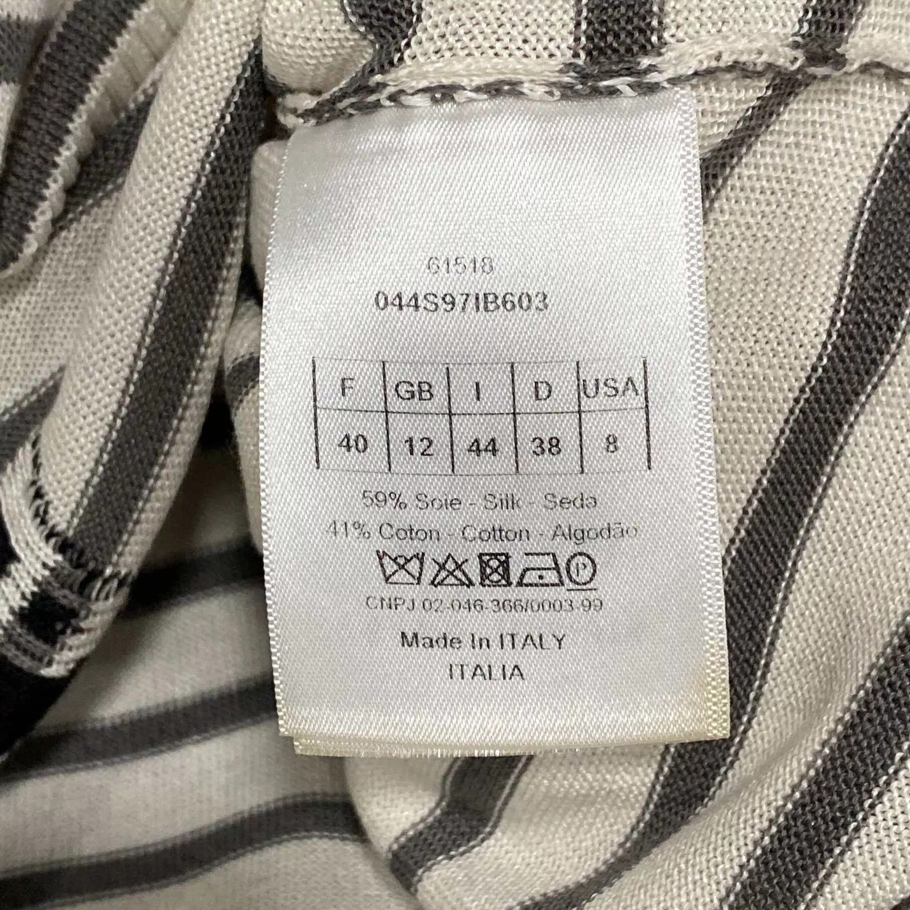 Dior Dior logo striped knit top size 40 Size M / US 6-8 / IT 42-44 - 3 Thumbnail
