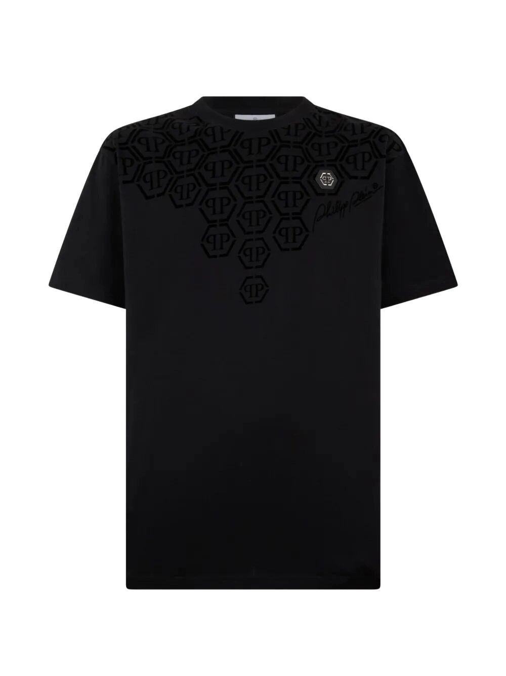 Philipp Plein Round-Neck T-Shirt Degrade Monogram Size US M / EU 48-50 / 2 - 1 Thumbnail