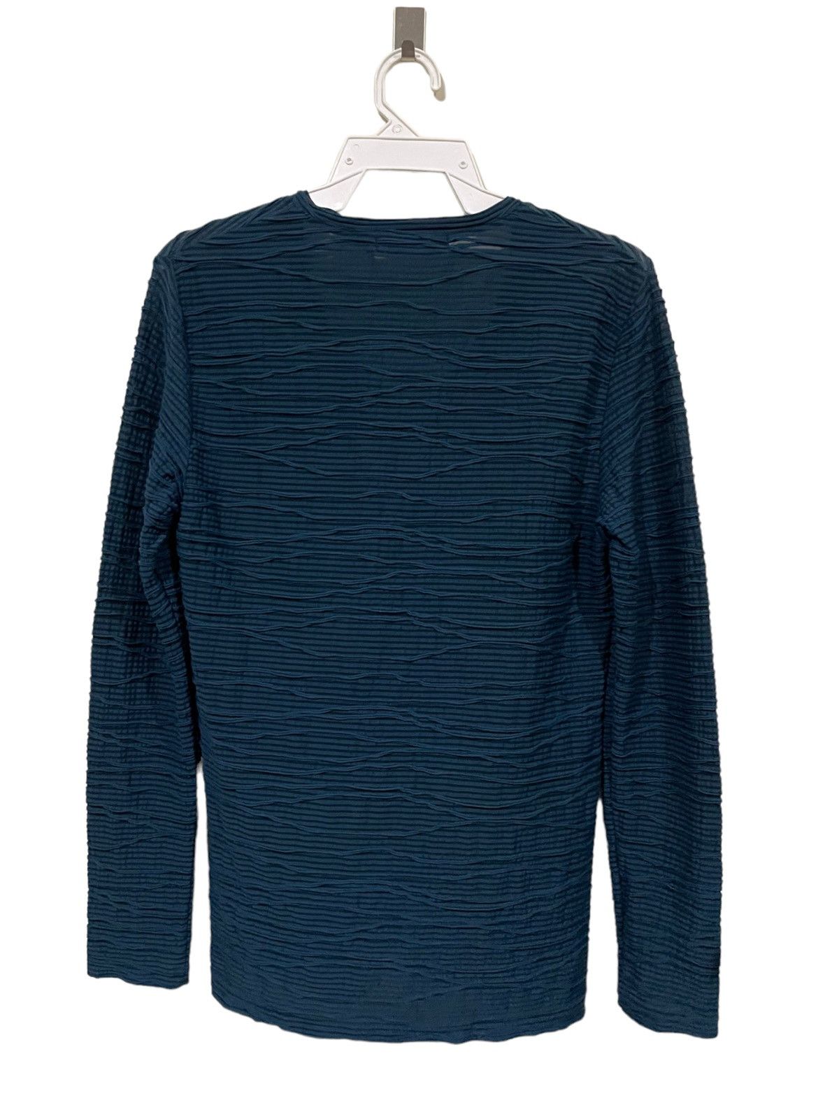 Japanese Brand Tornado Mart Pleated Wave Art Longsleeve Shirts Size US M / EU 48-50 / 2 - 12 Thumbnail