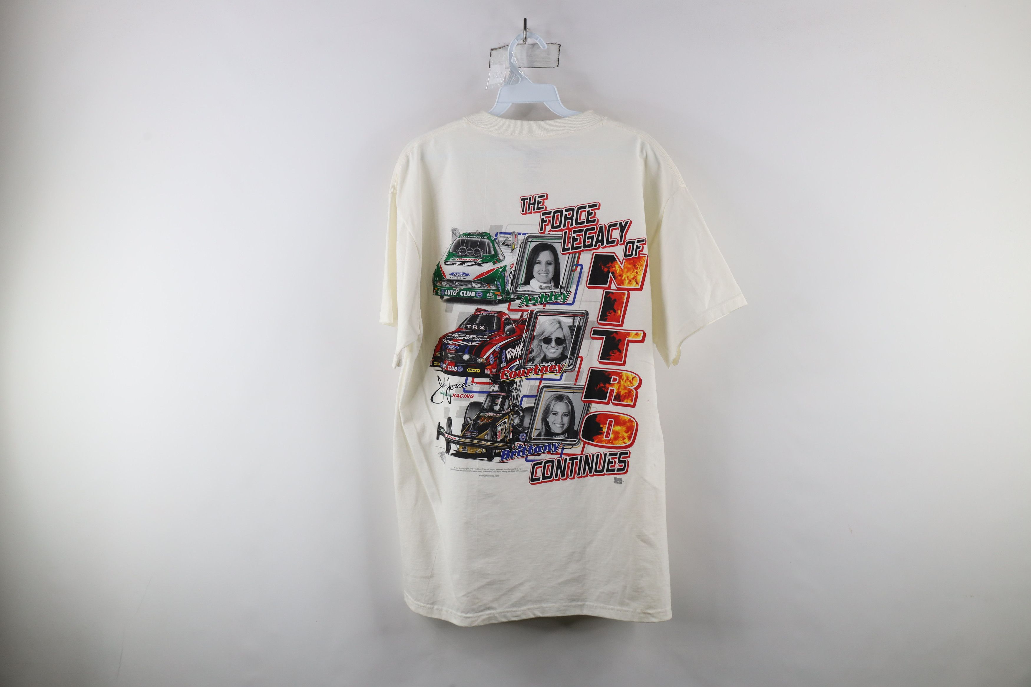 Vintage Vintage Y2K 2013 Force Racing Legacy Nitro Car T-Shirt White Size US L / EU 52-54 / 3 - 13 Thumbnail