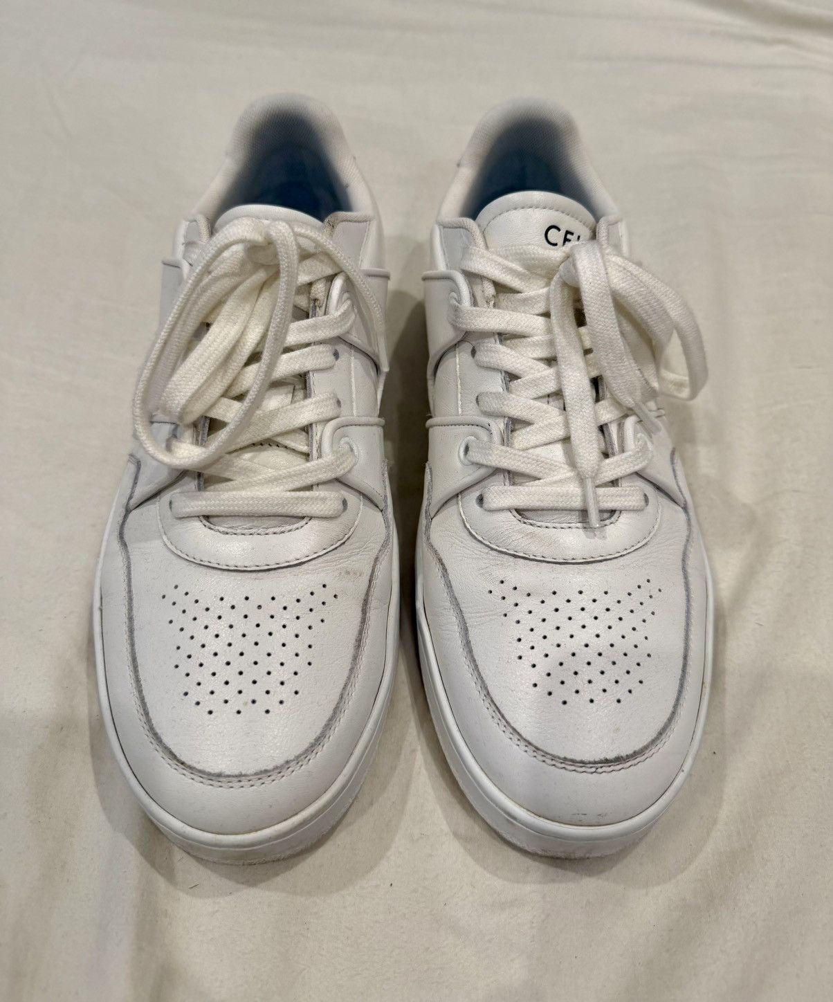 Celine CELINE CT-04 White Leather Low Top Sneakers EU 40 Size US 7 / EU 40 - 4 Thumbnail