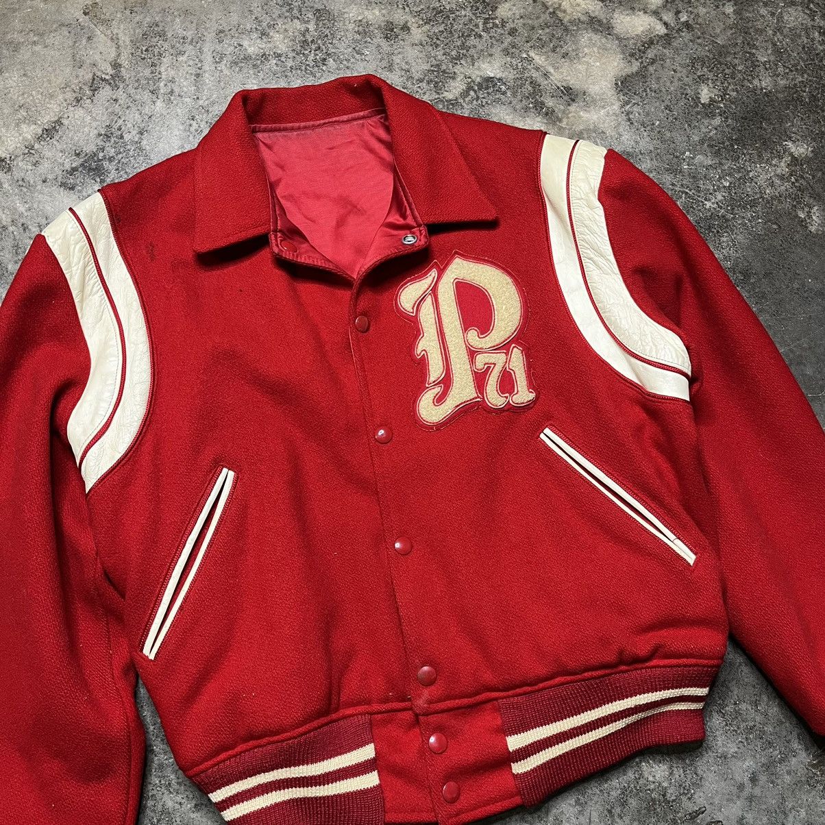 Vintage vintage 70s princeton ivy league varsity letterman jacket Size US L / EU 52-54 / 3 - 9 Thumbnail