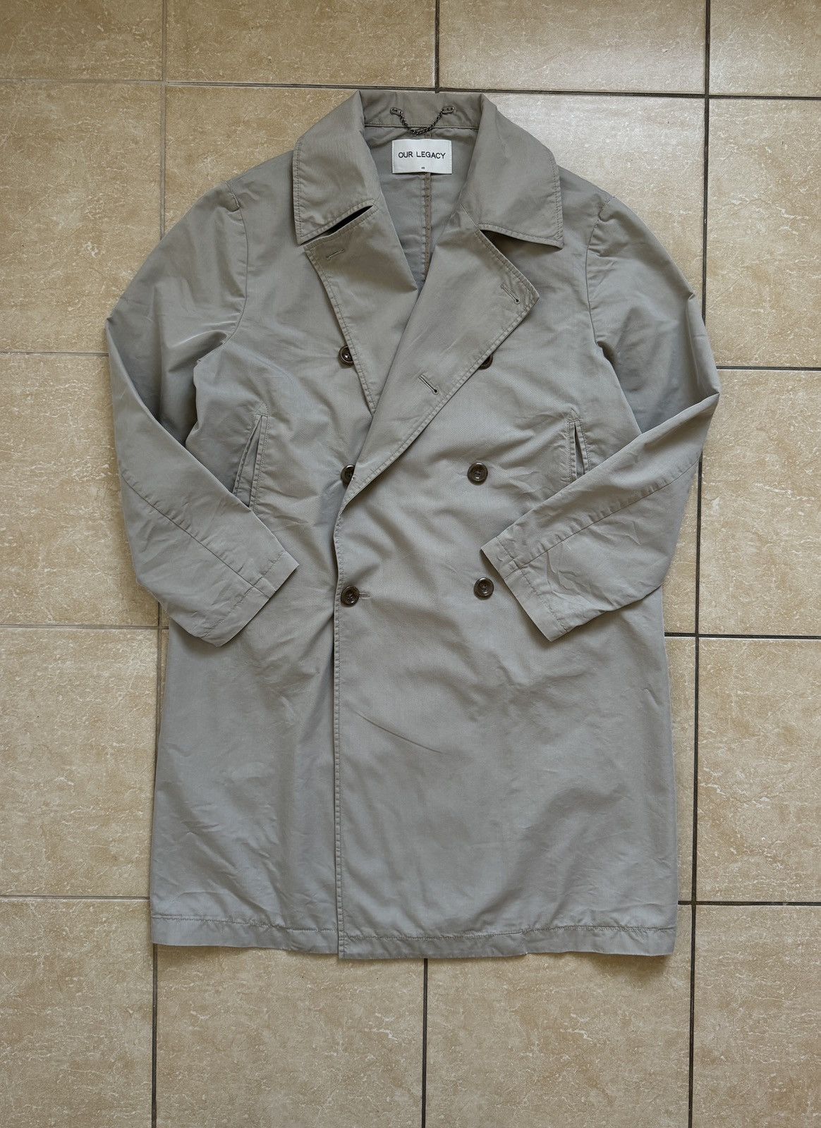 Vintage Our Legacy SS17 DB Kahki Gabardine Coat
