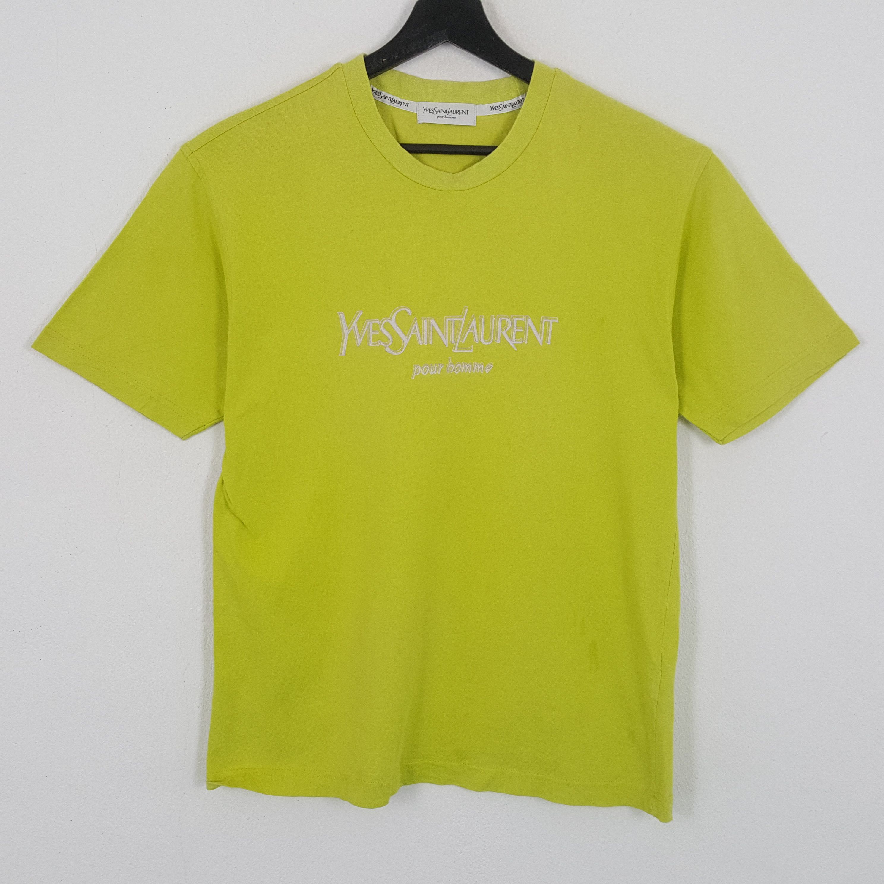 Yves Saint Laurent YVES SAINT LAURENT Spellout Design Tshirt Size US M / EU 48-50 / 2 - 1 Thumbnail