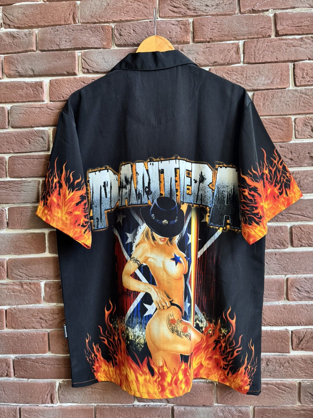 Band Tees Vintage 2003 Pantera far beyond driven girl button up shirt Size US M / EU 48-50 / 2 - 2 Thumbnail