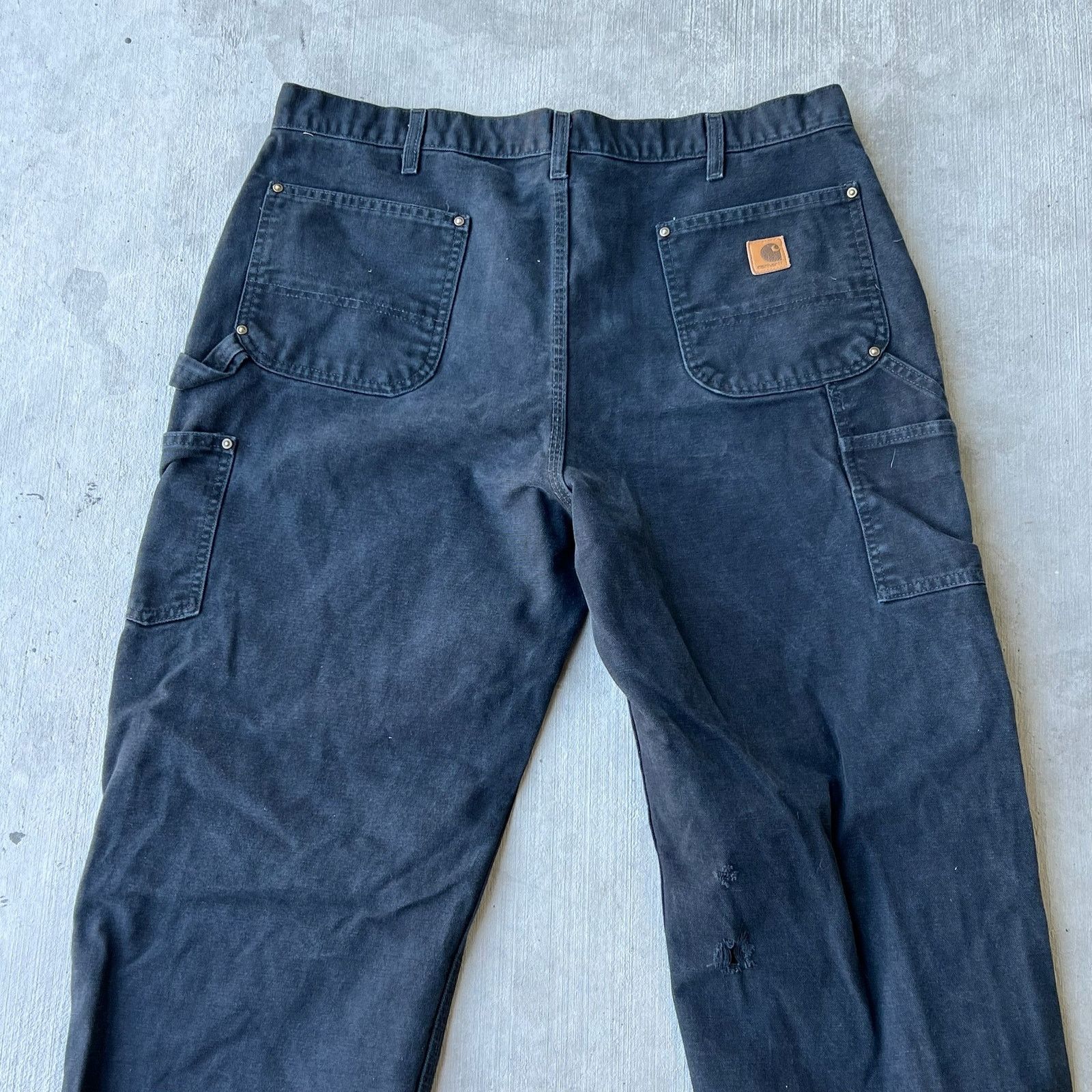 Carhartt × Vintage Carhartt black double knee work wear carpenter pants Size US 39 - 6 Thumbnail