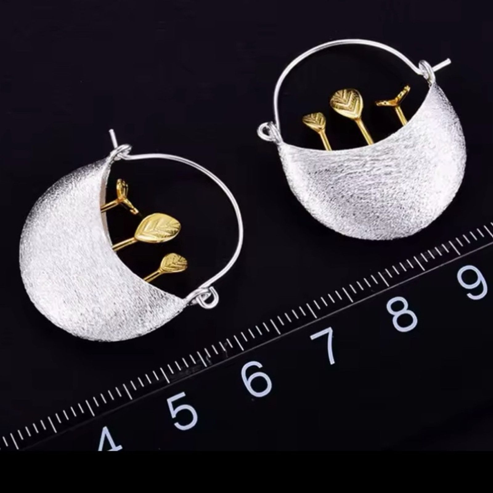 Other Flower Pot Hoop Earrings Size ONE SIZE - 4 Thumbnail
