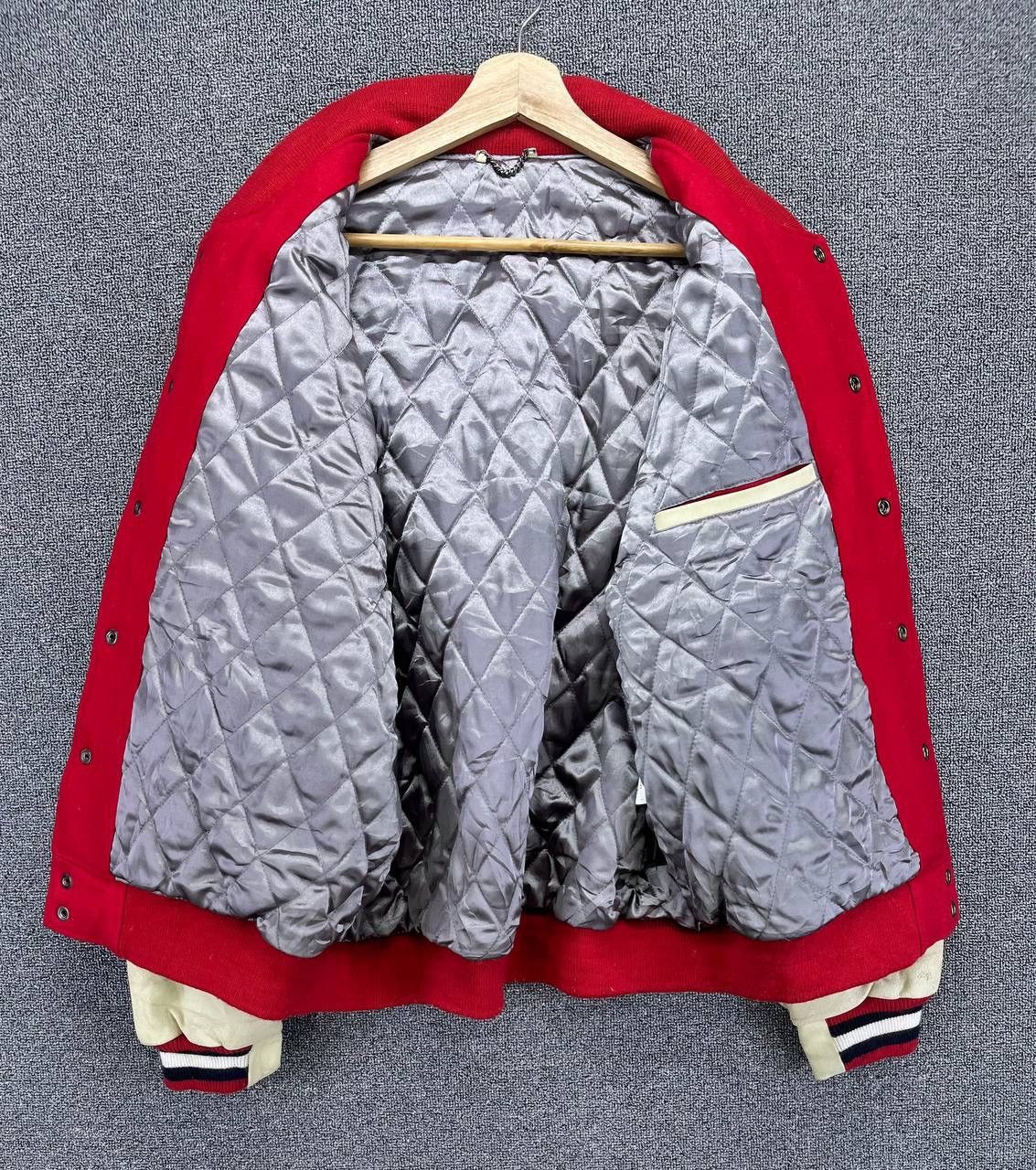 Japanese Brand Vintage Asahi Honnama Rare Wool Varsity Leather Jacket Size US M / EU 48-50 / 2 - 7 Thumbnail
