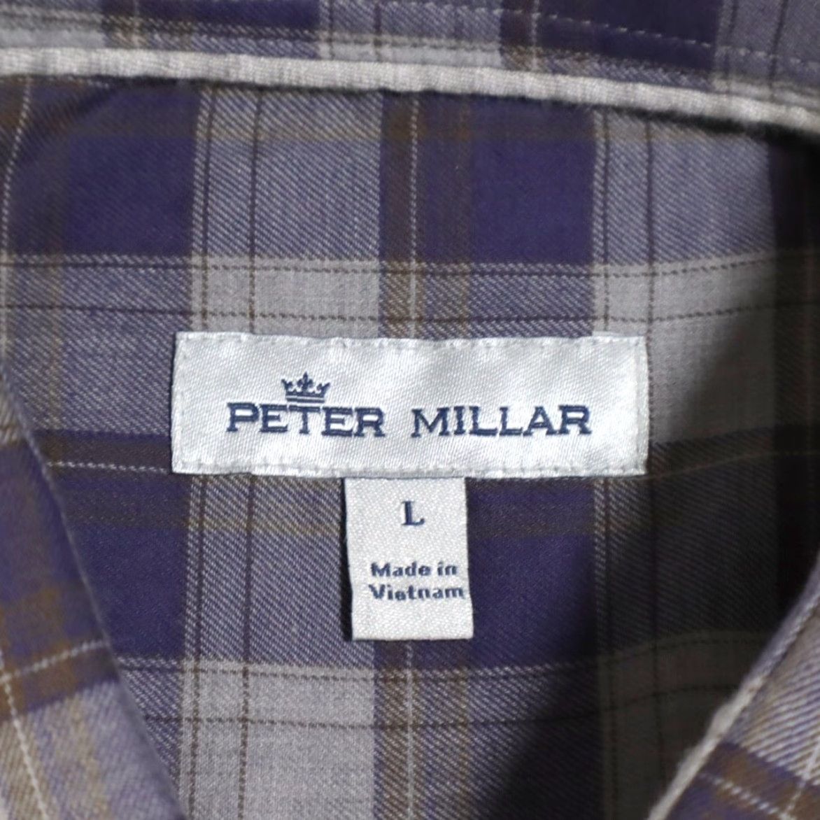 Peter Millar Peter Millar Shirt Autumn Soft Surrey Plaid Button Up Gray Men's L Long Sleeve Size US L / EU 52-54 / 3 - 5 Thumbnail