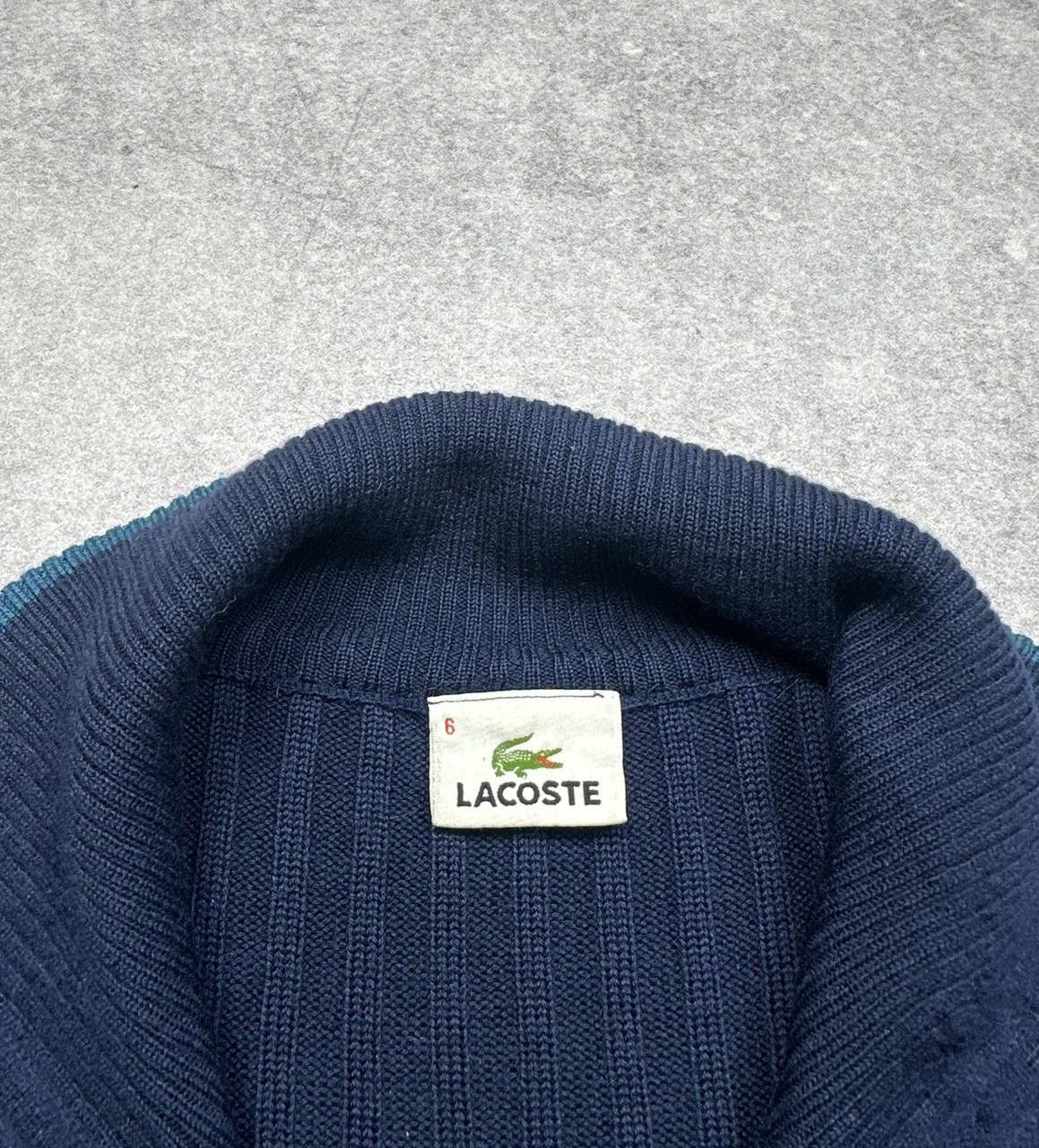 Lacoste Vintage Lacoste Wool Zip Cardigan, Size XL (6) Size US XL / EU 56 / 4 - 6 Thumbnail