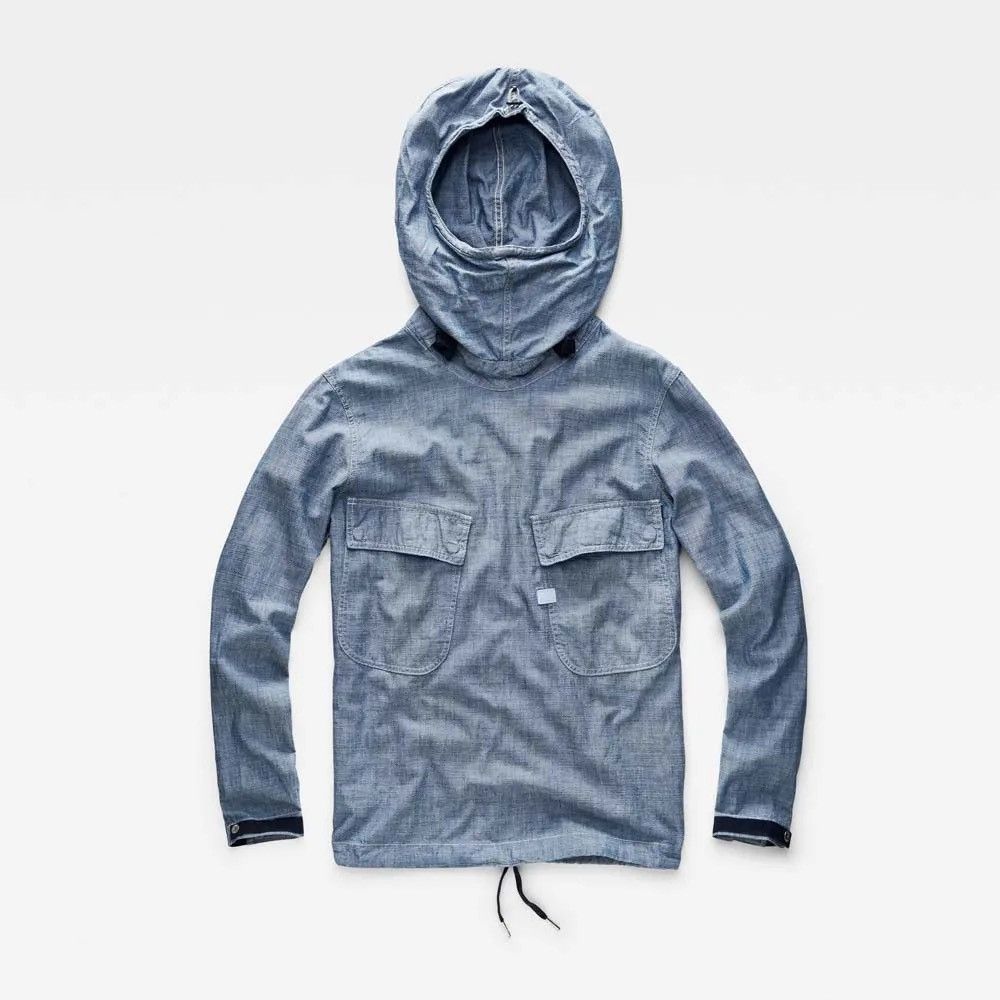 G-Star G-Star Chambray Pw Hooded Anorak Jacket Size US S / EU 44-46 / 1 - 1 Thumbnail