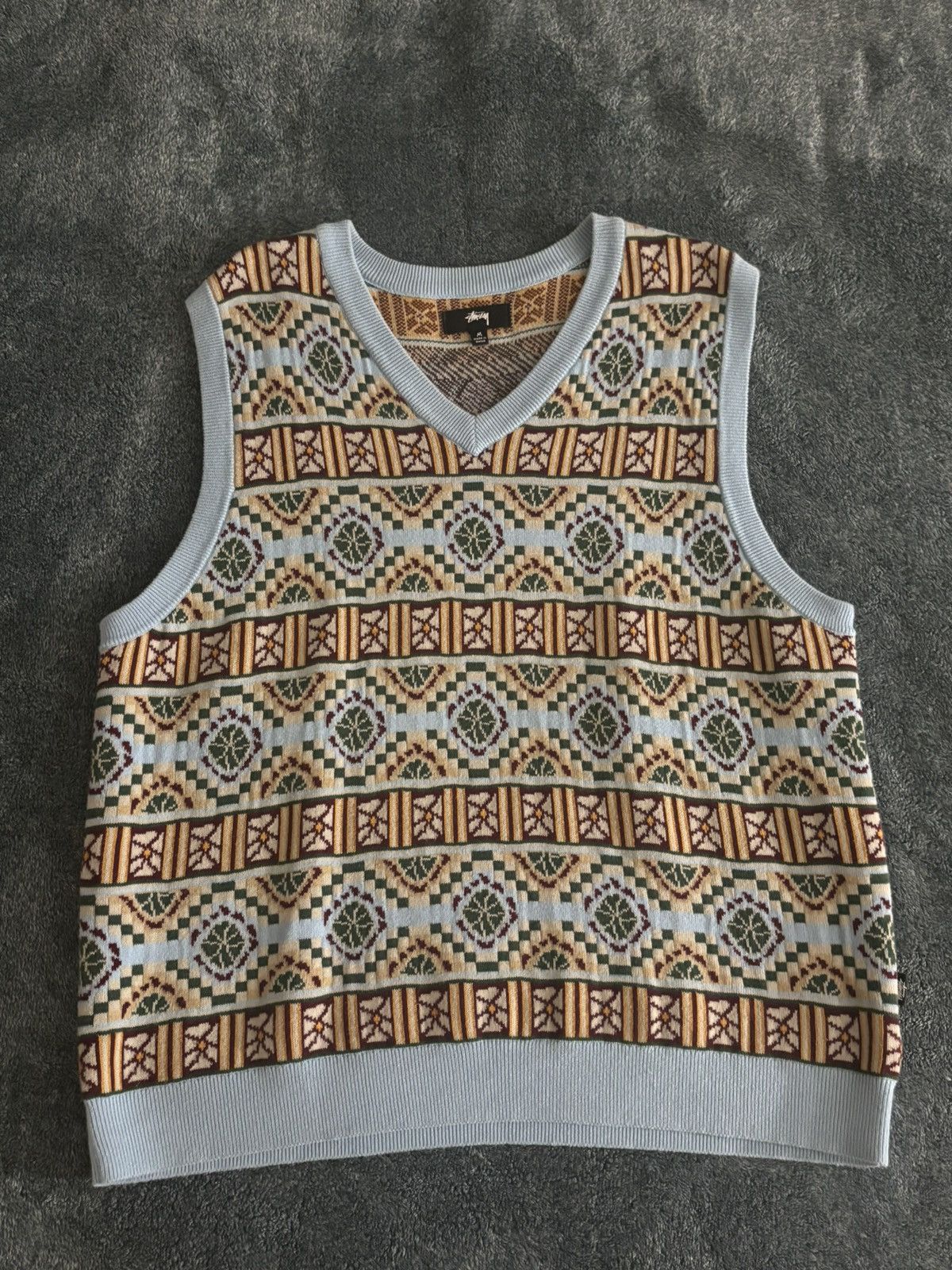 G*口様 STUSSY GIZA sweater vest Stussy Sweater Vest | Grailed