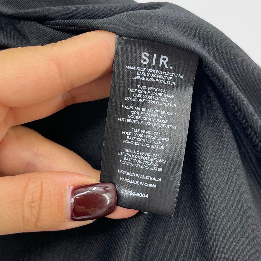SIR. SIR. | Midnight Crop Black Patent Leather Jacket XS/S Size XS / US 0-2 / IT 36-38 - 15 Thumbnail
