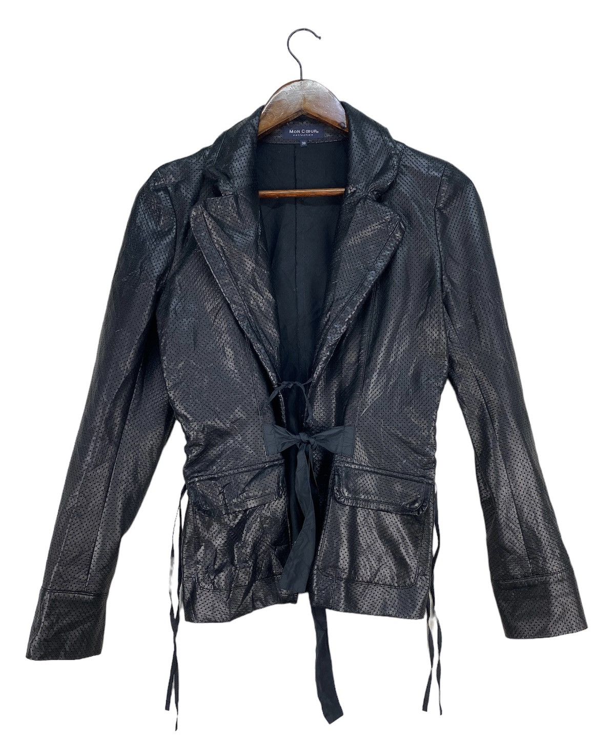 If Six Was Nine Mon ceour Cow Leather Jacket Size XS / US 0-2 / IT 36-38 - 1 Thumbnail