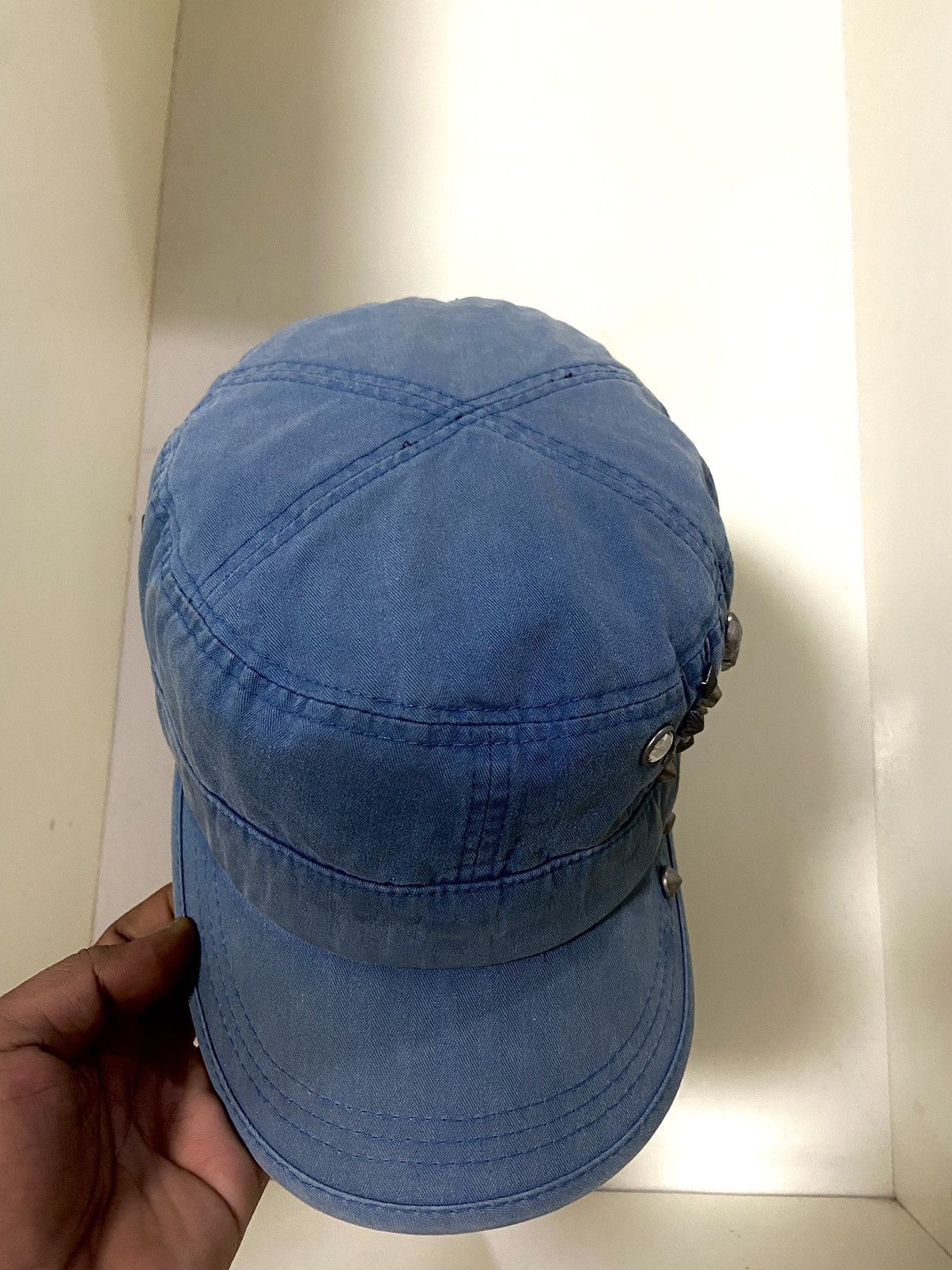If Six Was Nine VTG punk skull studded patrol hat Size ONE SIZE - 4 Thumbnail