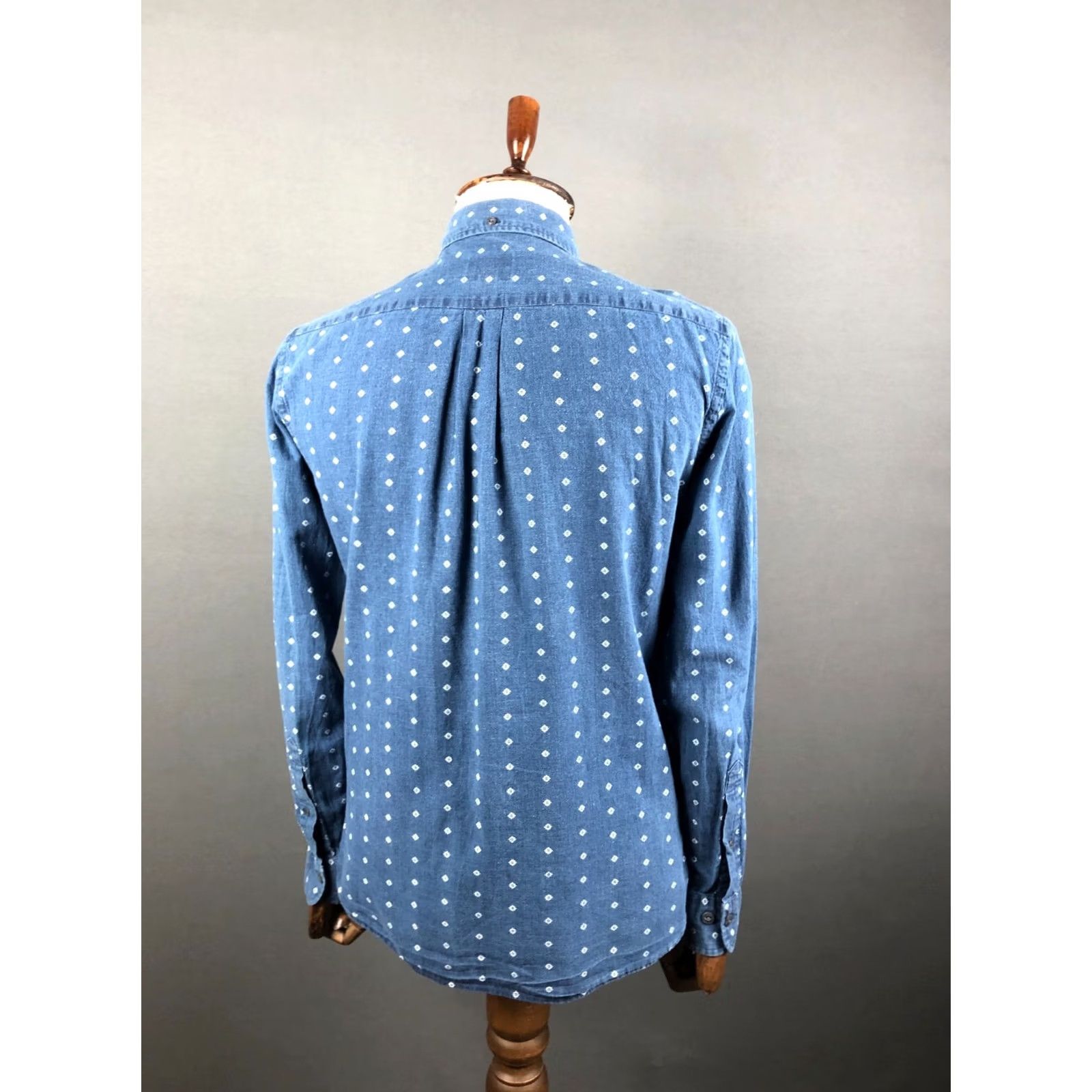 Brooks Brothers Brooks Brothers Men's Shirt M Blue Linen Patterned Button-Up Collared Long Sleeve Geometric Casual Size US M / EU 48-50 / 2 - 3 Thumbnail