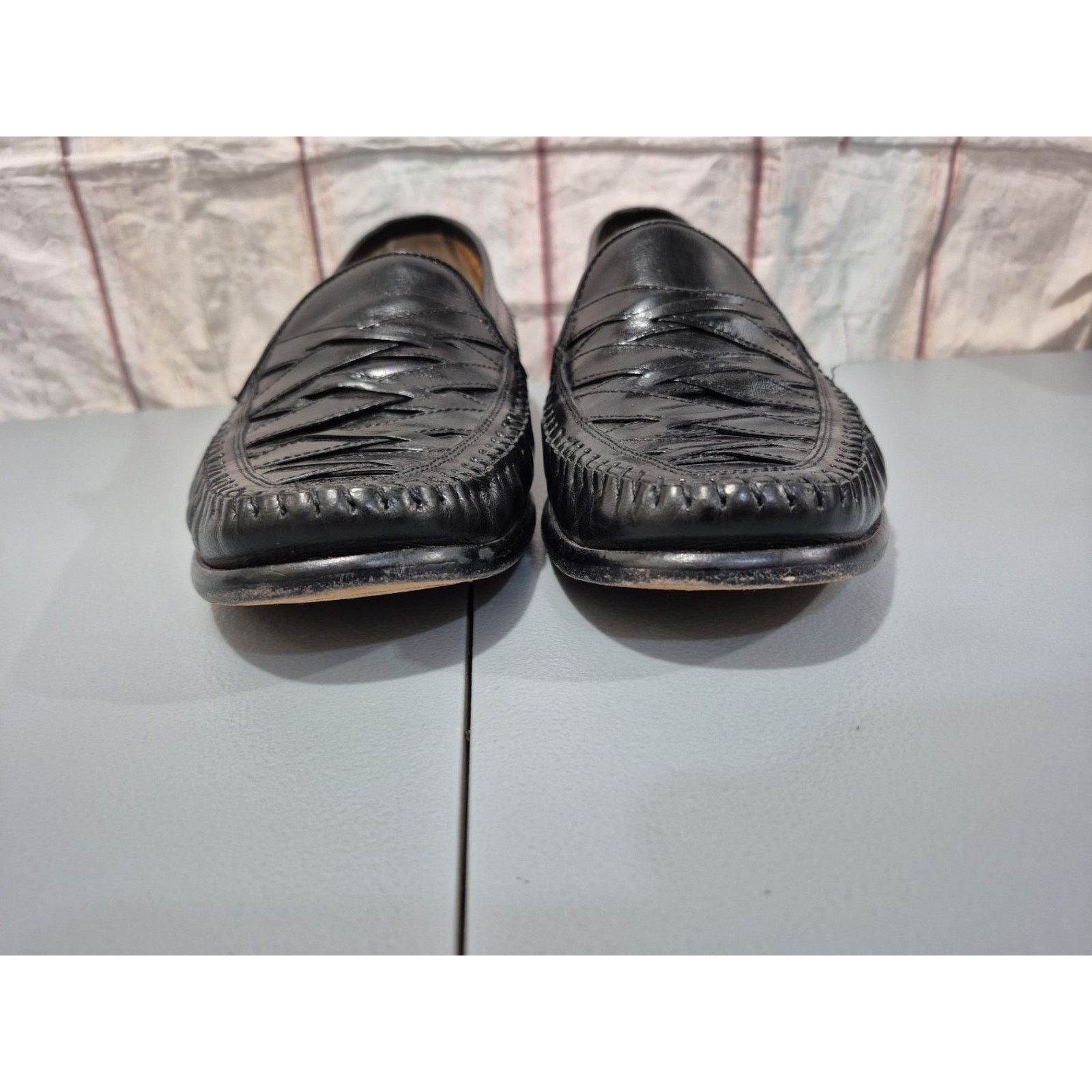 The Unbranded Brand Brass Boot Mens Shoes Size 8.5 M Leather Waved Black 9311401 Size US 8.5 / EU 41-42 - 4 Thumbnail