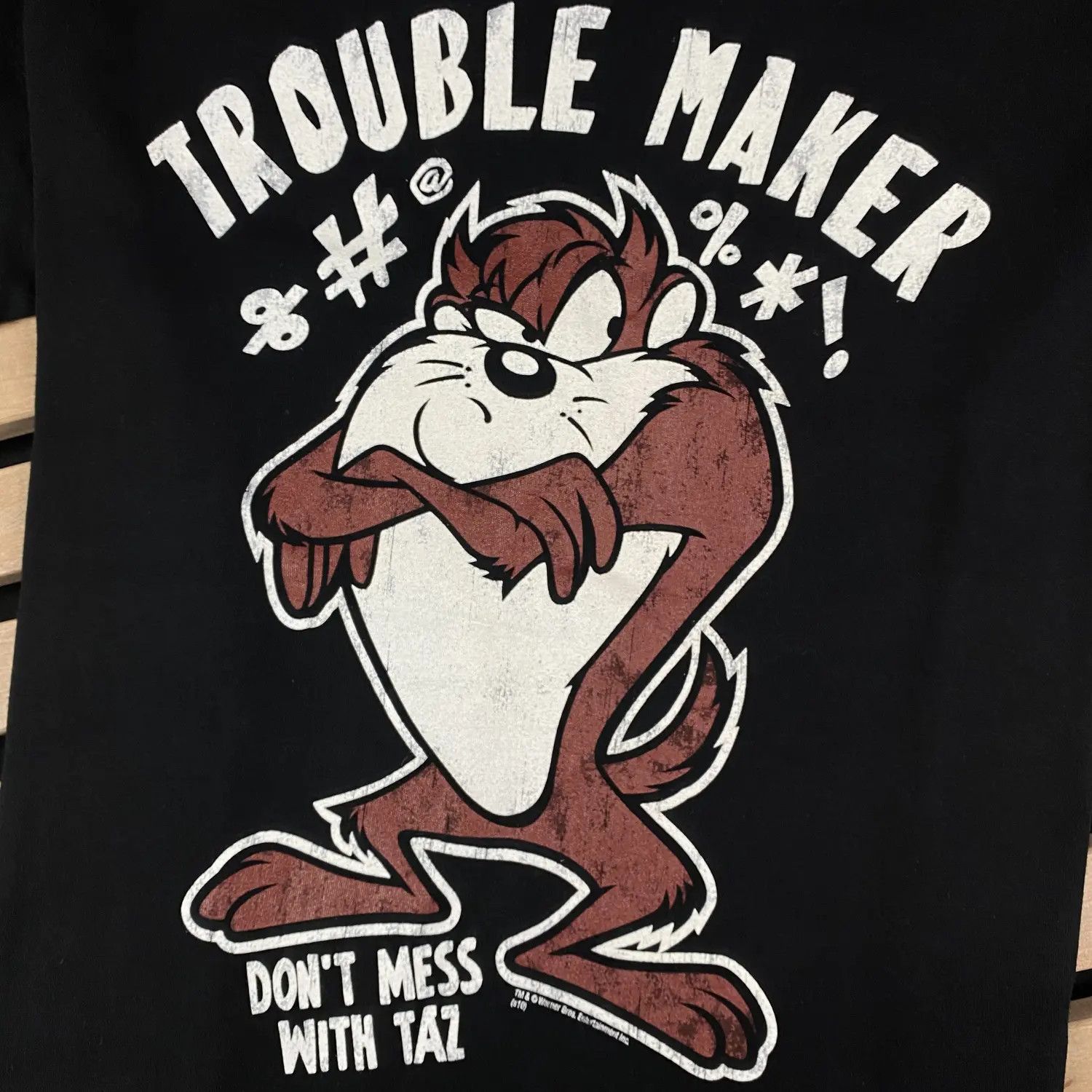 Vintage Mens T-Shirt Warner Bros Taz Size XL Size US XL / EU 56 / 4 - 4 Thumbnail