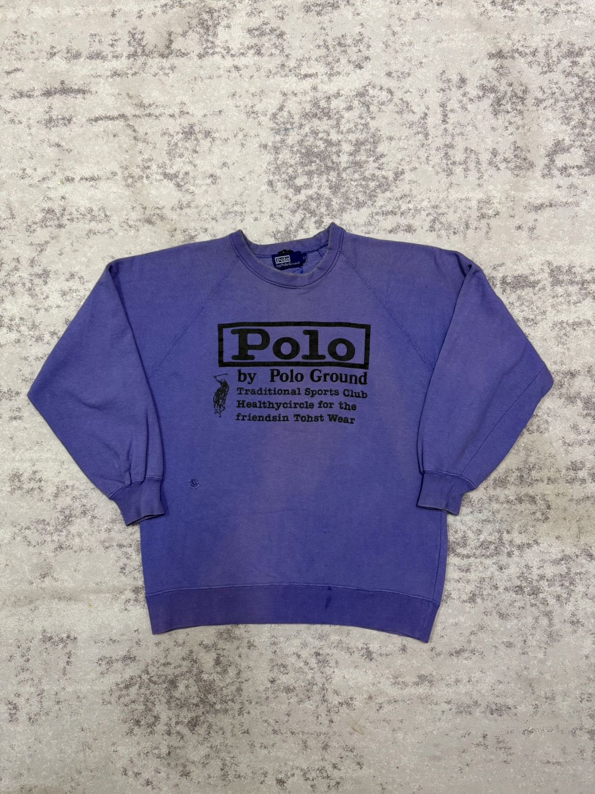Polo Ralph Lauren Vintage 90s Polo by Polo Ground Biglogo Sweatshirt Size US S / EU 44-46 / 1 - 3 Thumbnail