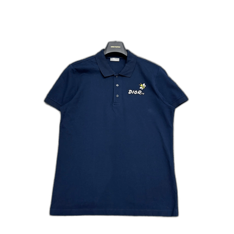 Dior Dior Embroidered Bee Polo Shirt Size US L / EU 52-54 / 3 - 1 Thumbnail