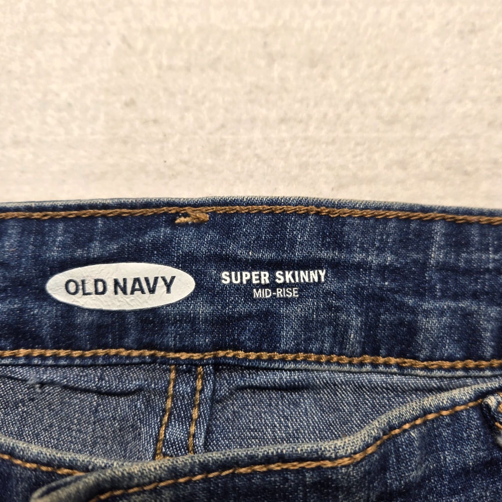 Old Navy Old Navy Jeans Skinny Mid-Rise Blue Denim Pants Women Size 10 Long Size 32" / US 10 / IT 46 - 3 Thumbnail