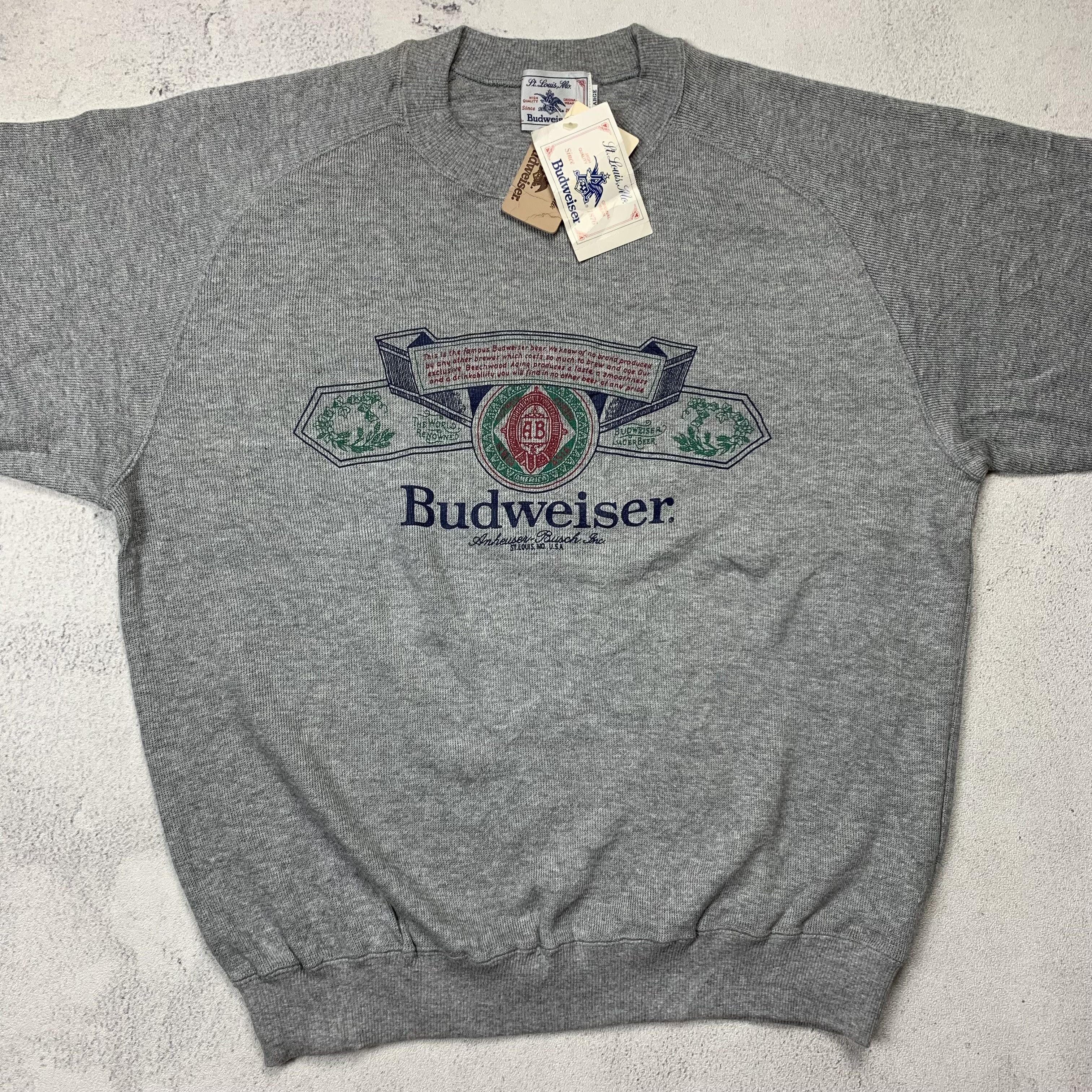 Budweiser Vintage Budweiser Sweatshirt Crewneck Size US L / EU 52-54 / 3 - 2 Thumbnail