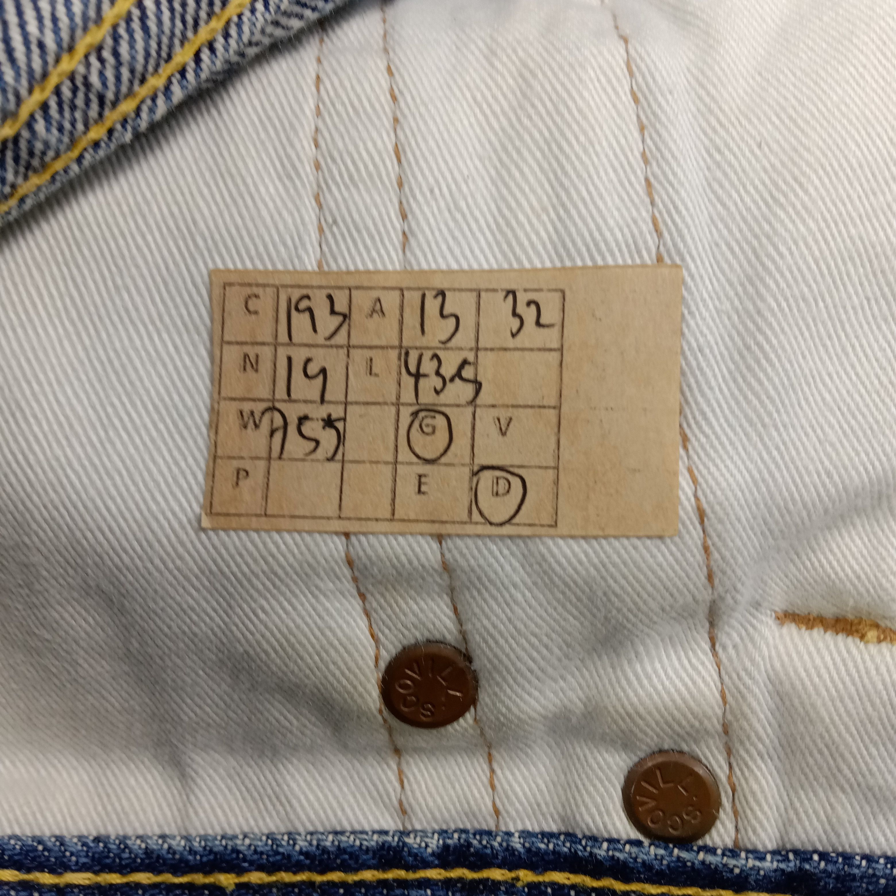 Evisu × Japanese Brand × Vintage Evisu Selvedge Japanese Daicock Custom Art Denim Jeans Size US 26 / EU 42 - 16 Thumbnail
