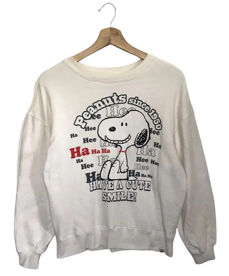 Peanuts Vintage Peanuts Snoopy Crop Sweatshirts Size L / US 10 / IT 46 - 1 Thumbnail