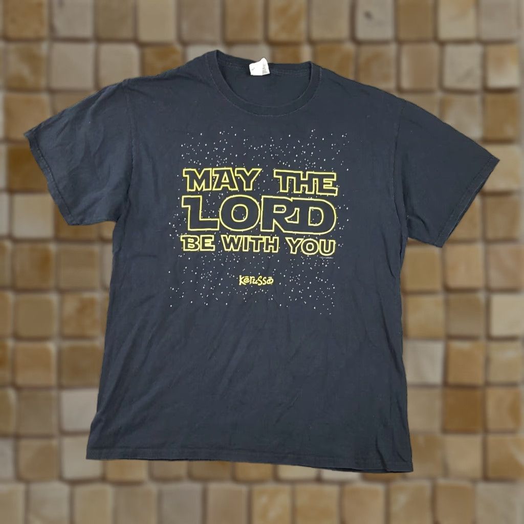 Star Wars VINTAGE Kerusso Star Wars Jesus Parody T-Shirt Large Black Retro Religious Y2K Mens Size US L / EU 52-54 / 3 - 1 Thumbnail
