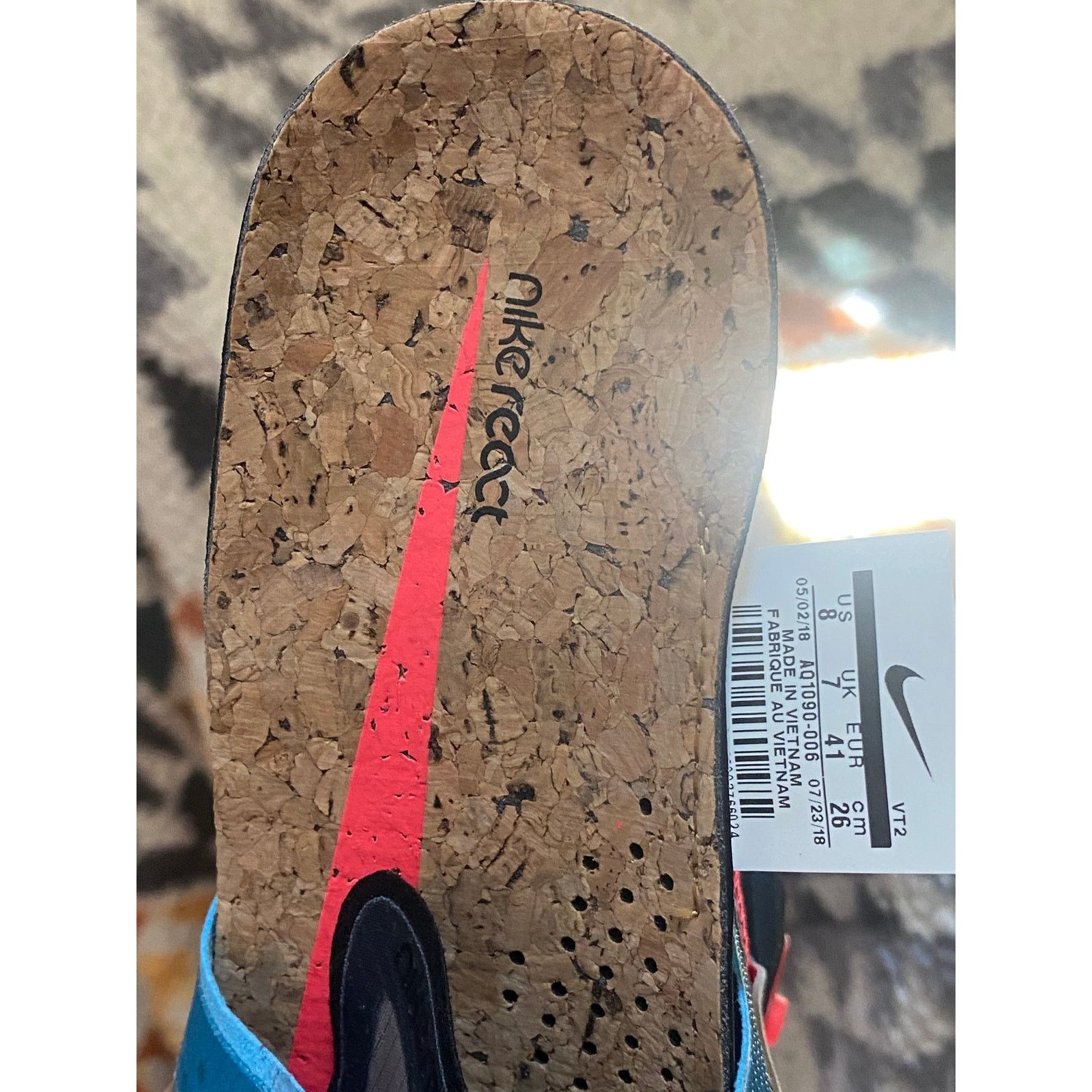 Nike Nike React Element 87 "Solar Red" m 8 /w 9.5 Size US 8 / EU 41 - 7 Thumbnail