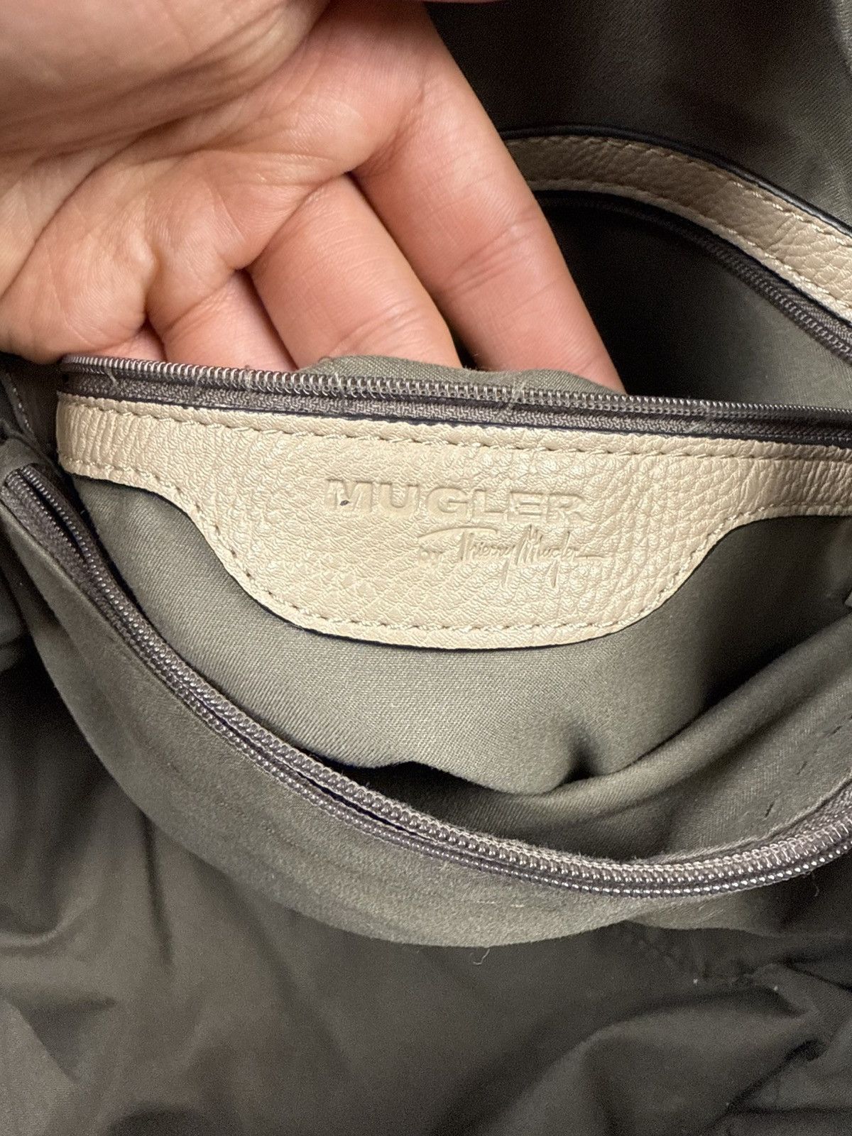 Mugler Mugler handbag vintage y2k beige leather model Size ONE SIZE - 15 Thumbnail