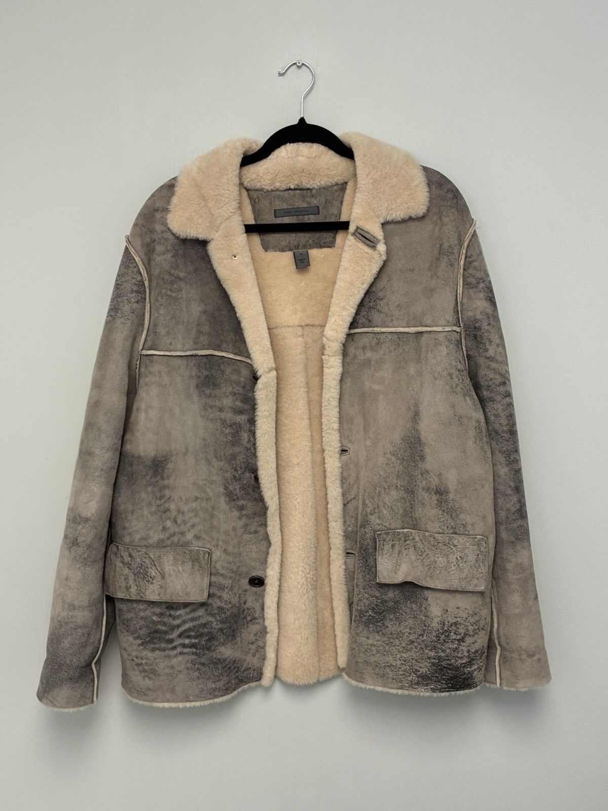 John Varvatos Shearling Coat EU 50 USA 40 Size US M / EU 48-50 / 2 - 7 Thumbnail