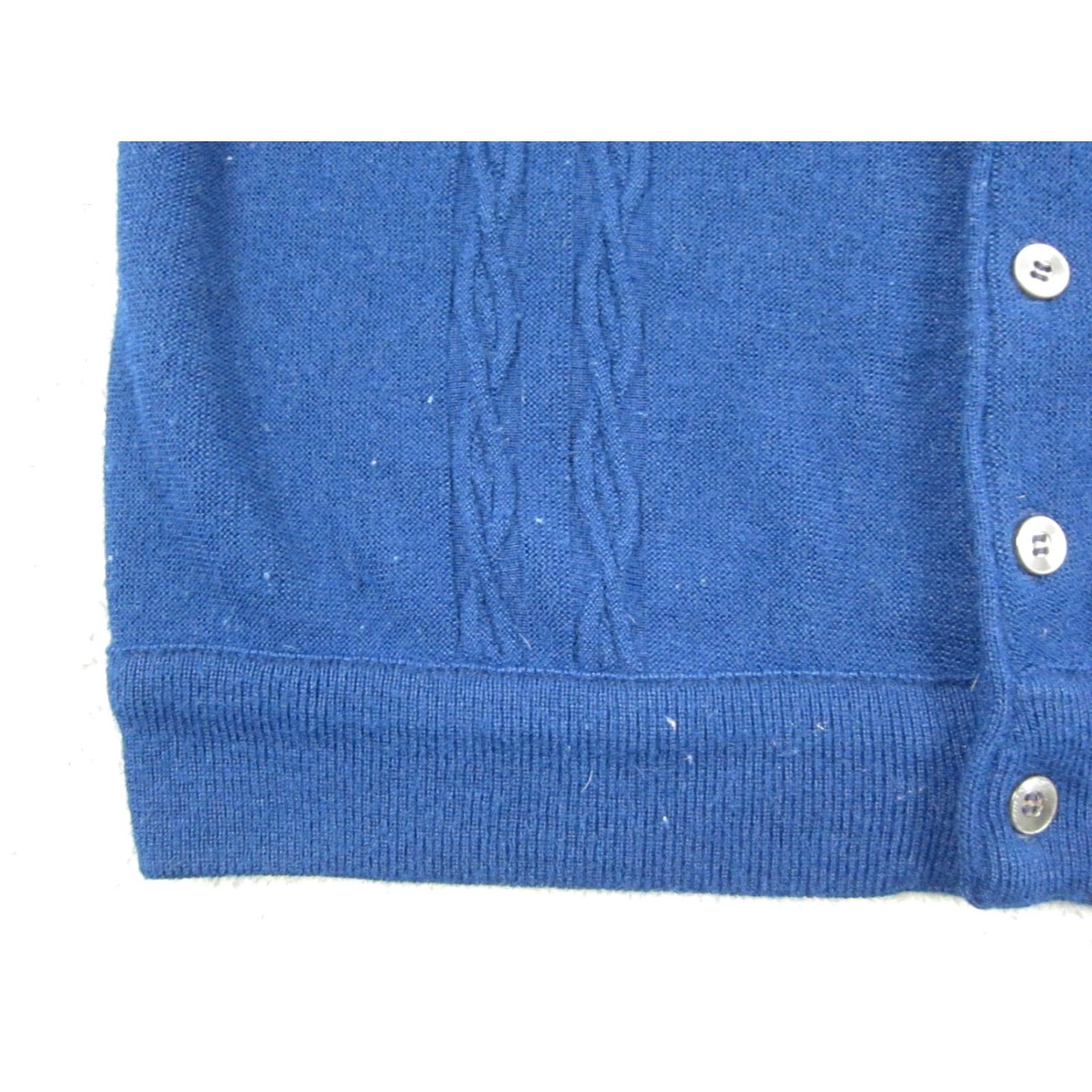 Vintage VINTAGE Cardigan Mens XL Blue Button Knit Sweater 60s 70s Style Cardigan Mens SLIM Fit, Regular, All Seasons, Lightweight, 80s 90s Retro City Classic Size US XL / EU 56 / 4 - 3 Thumbnail