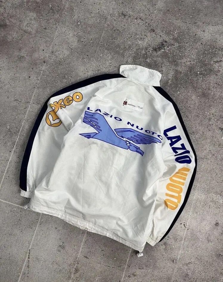 Japanese Brand × Vintage Nike Lazio Vintage Zip Hoodie Football Soccer Jersey Size US S / EU 44-46 / 1 - 11 Thumbnail