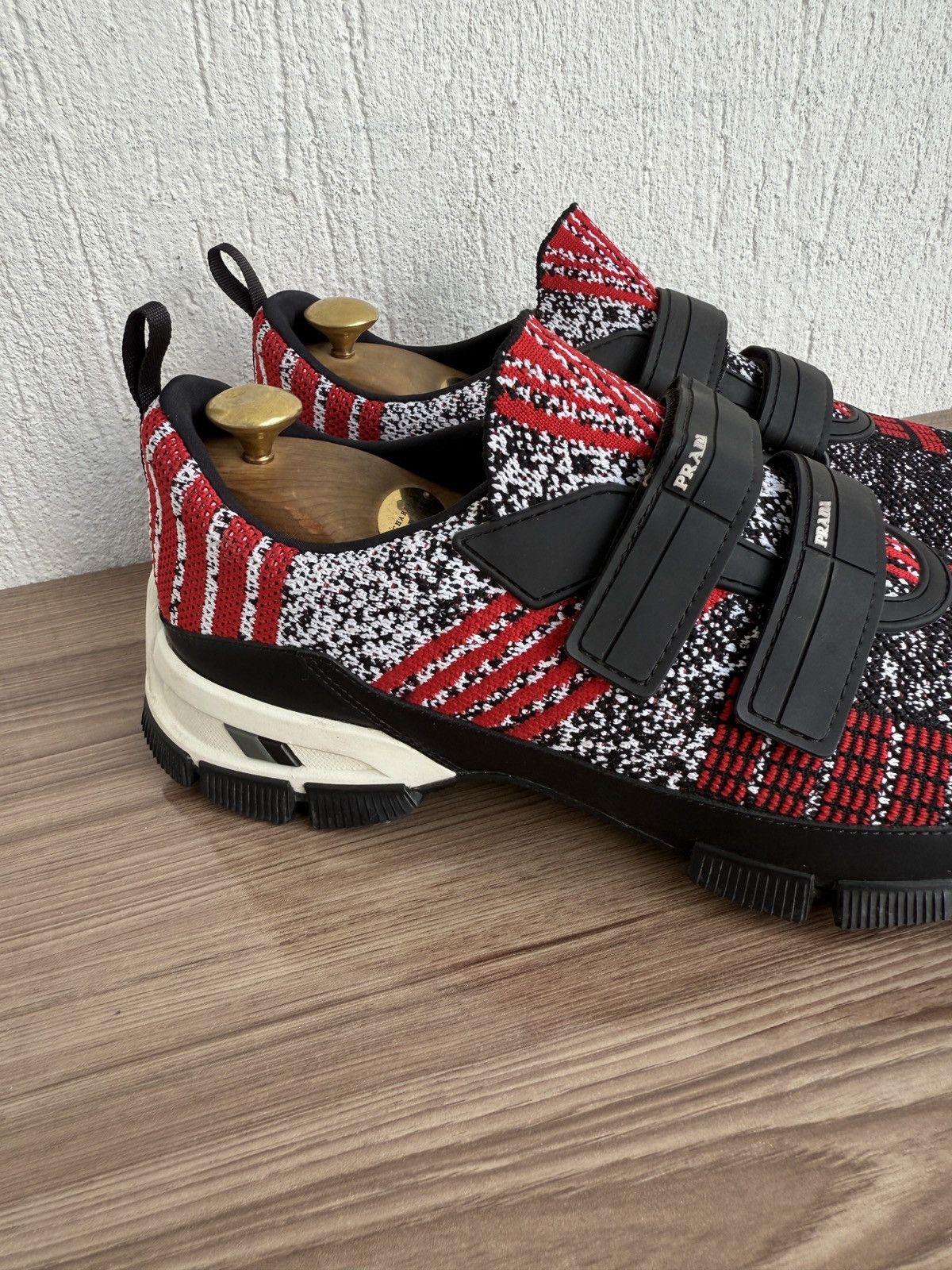 Prada Knit crossection leather trainers Size US 7.5 / EU 40-41 - 7 Thumbnail